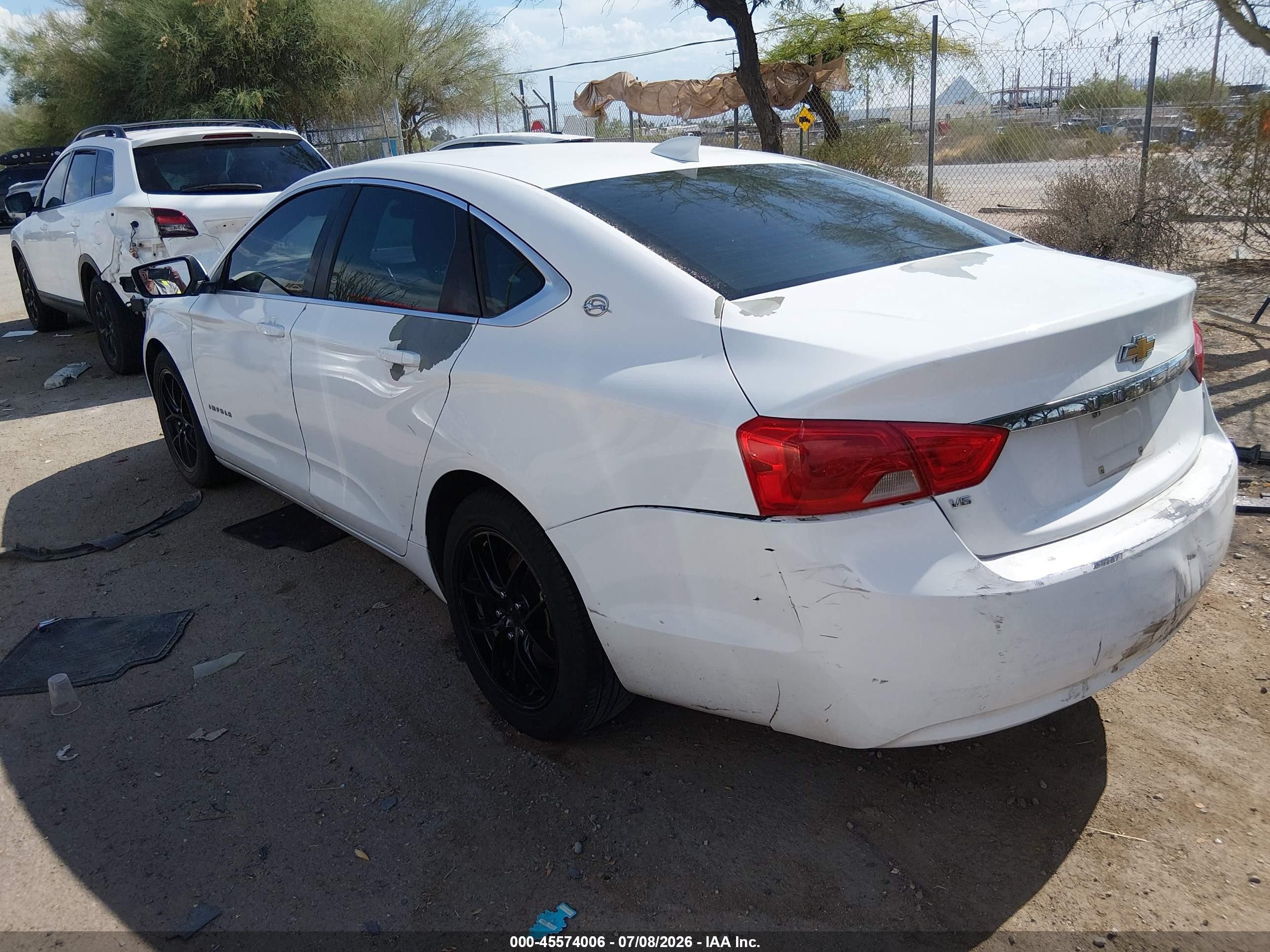 2015 Chevrolet Impala 2lt White vin: 1G1125S37FU115630