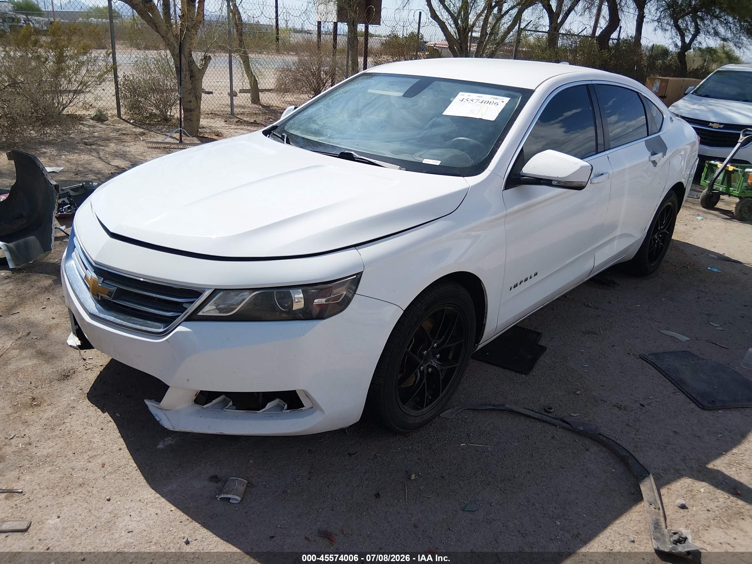 2015 Chevrolet Impala 2lt White vin: 1G1125S37FU115630