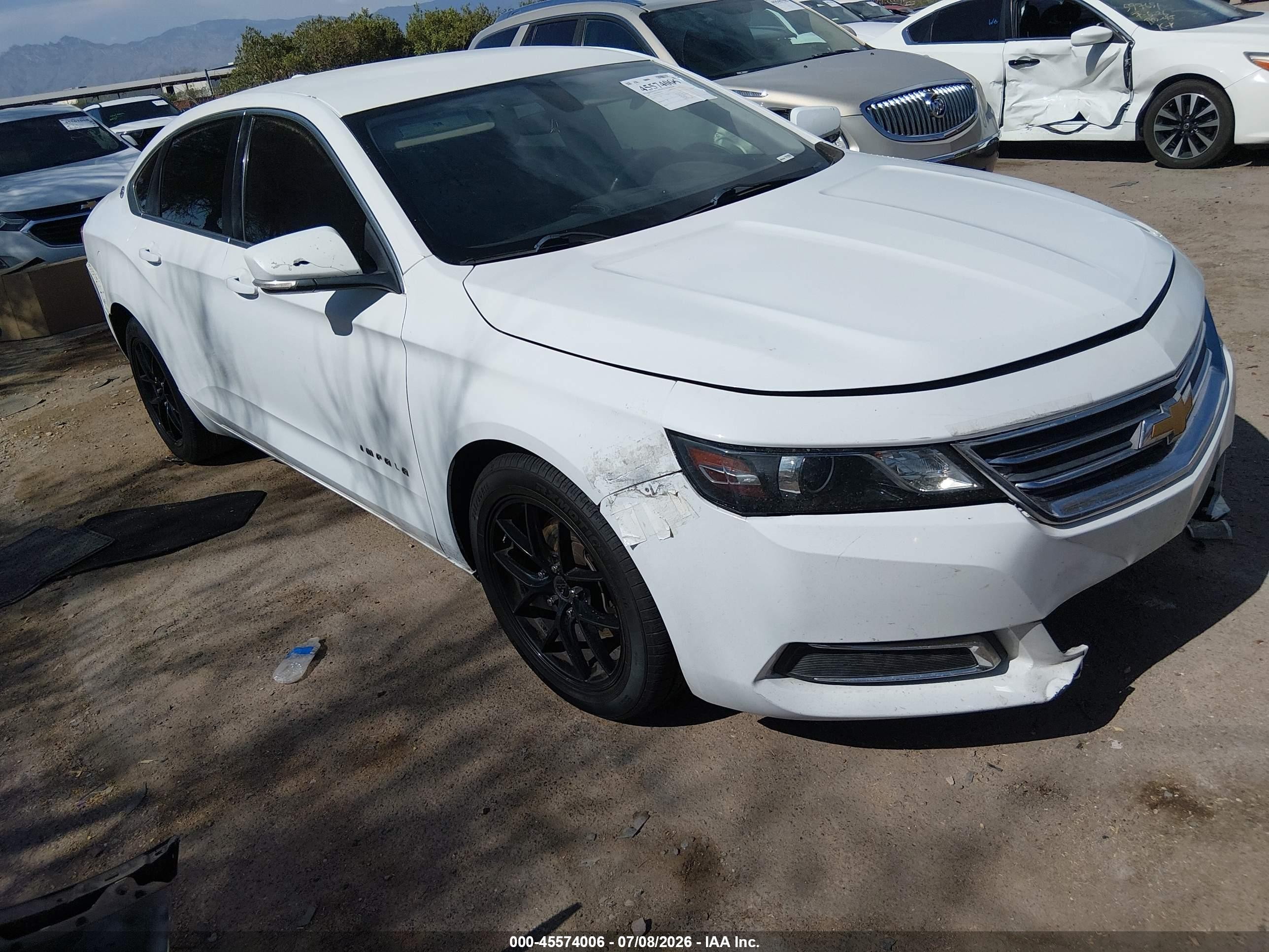 2015 Chevrolet Impala 2lt White vin: 1G1125S37FU115630
