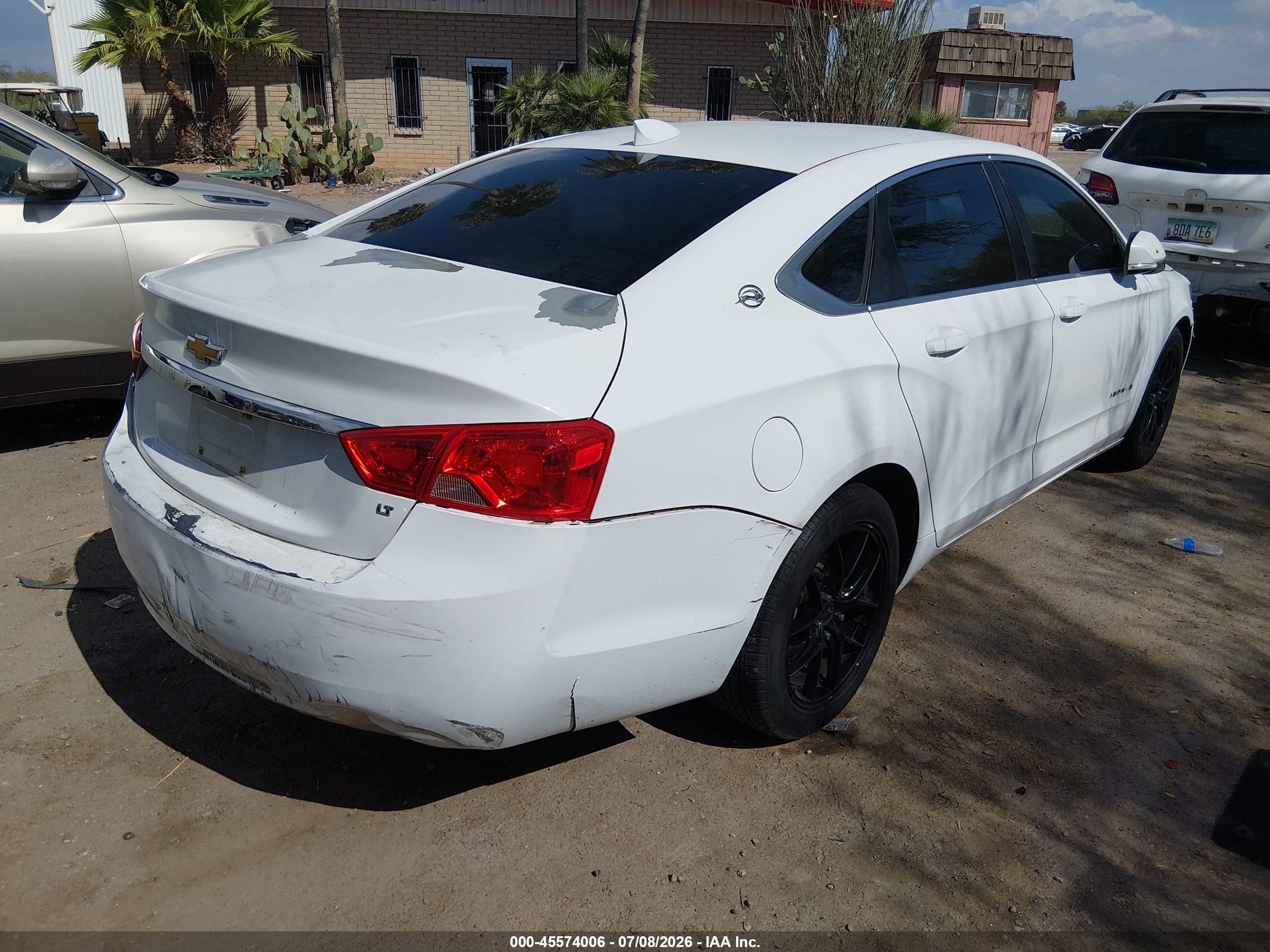 2015 Chevrolet Impala 2lt White vin: 1G1125S37FU115630