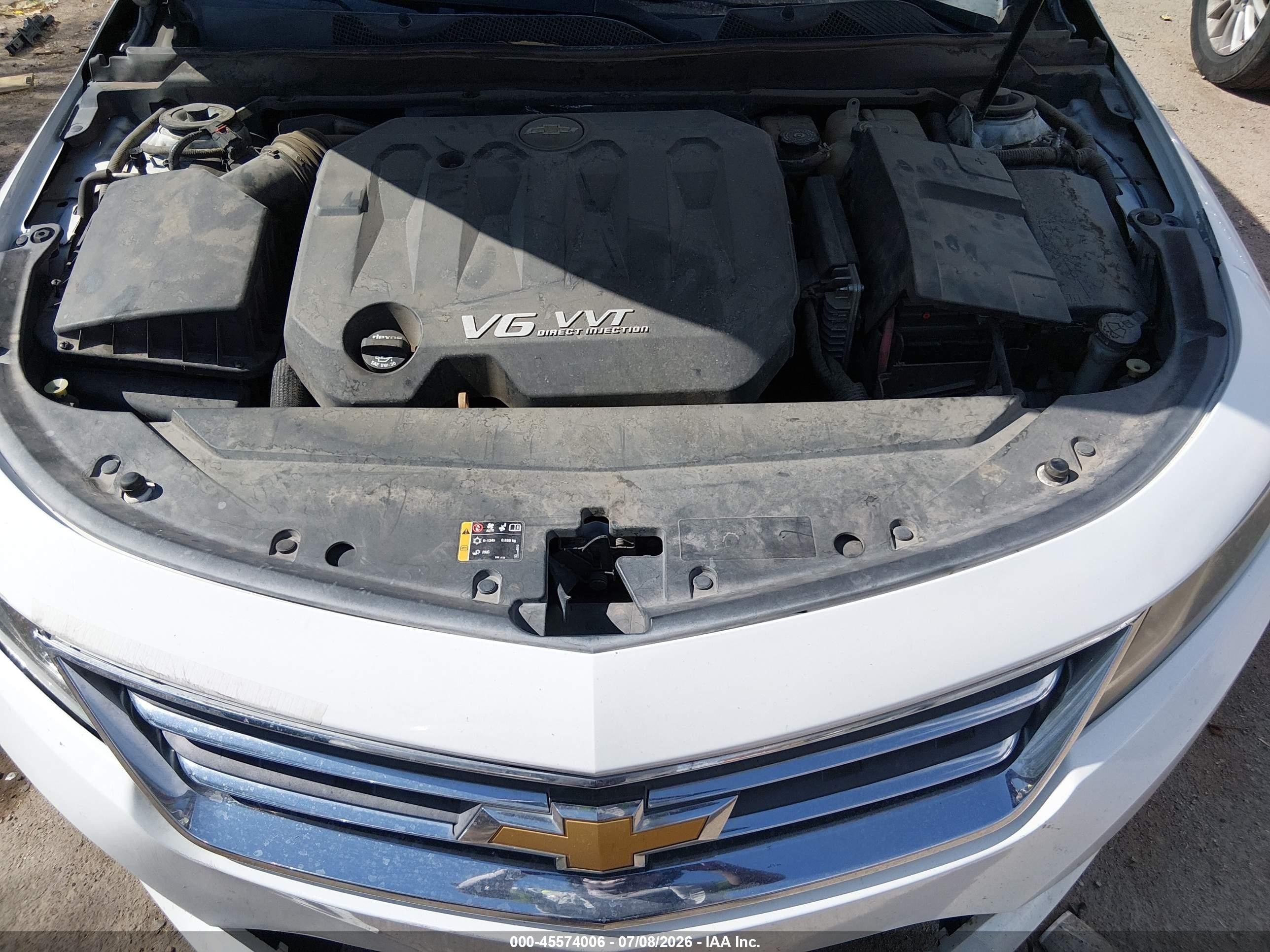 2015 Chevrolet Impala 2lt White vin: 1G1125S37FU115630