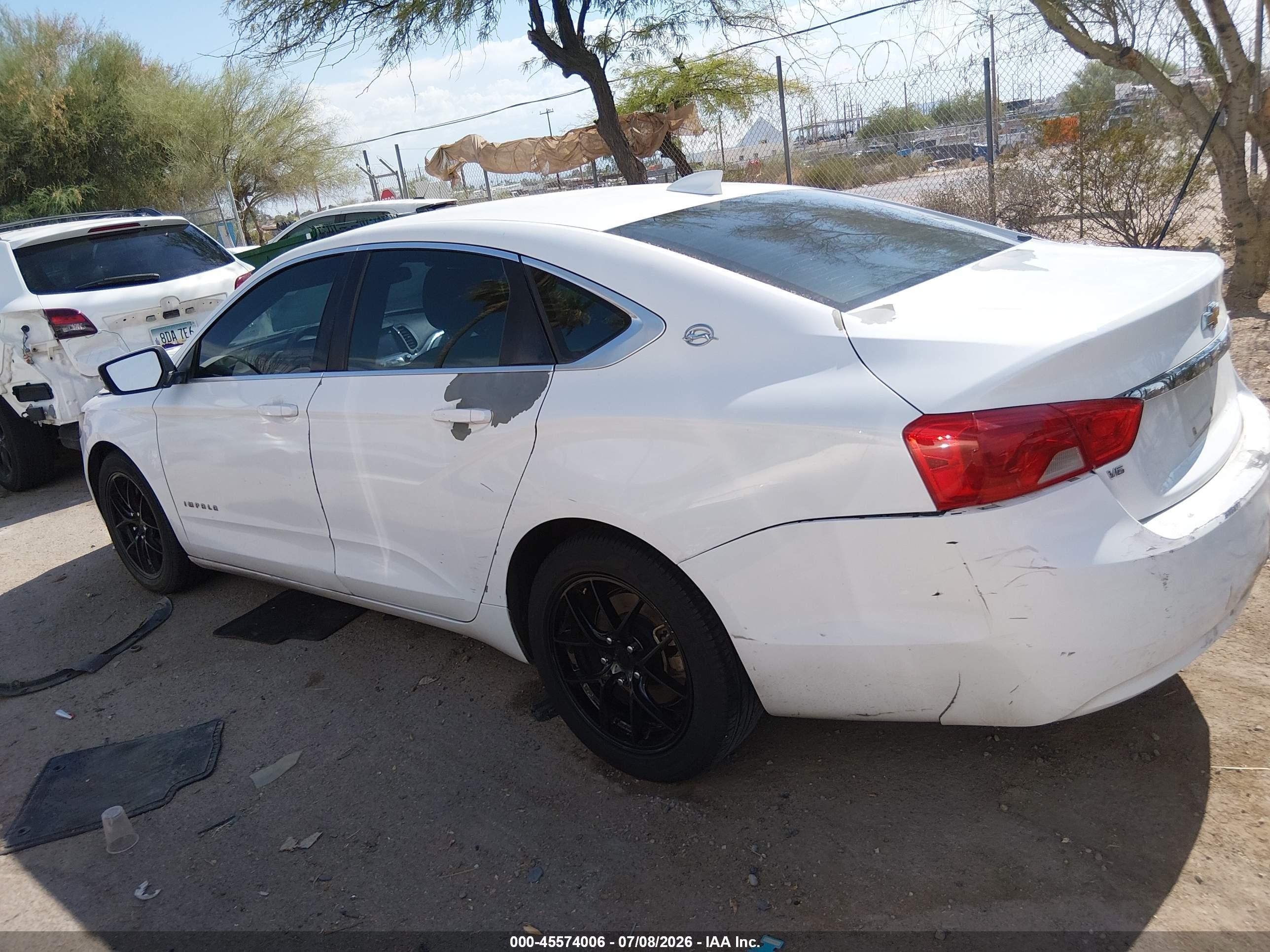 2015 Chevrolet Impala 2lt White vin: 1G1125S37FU115630