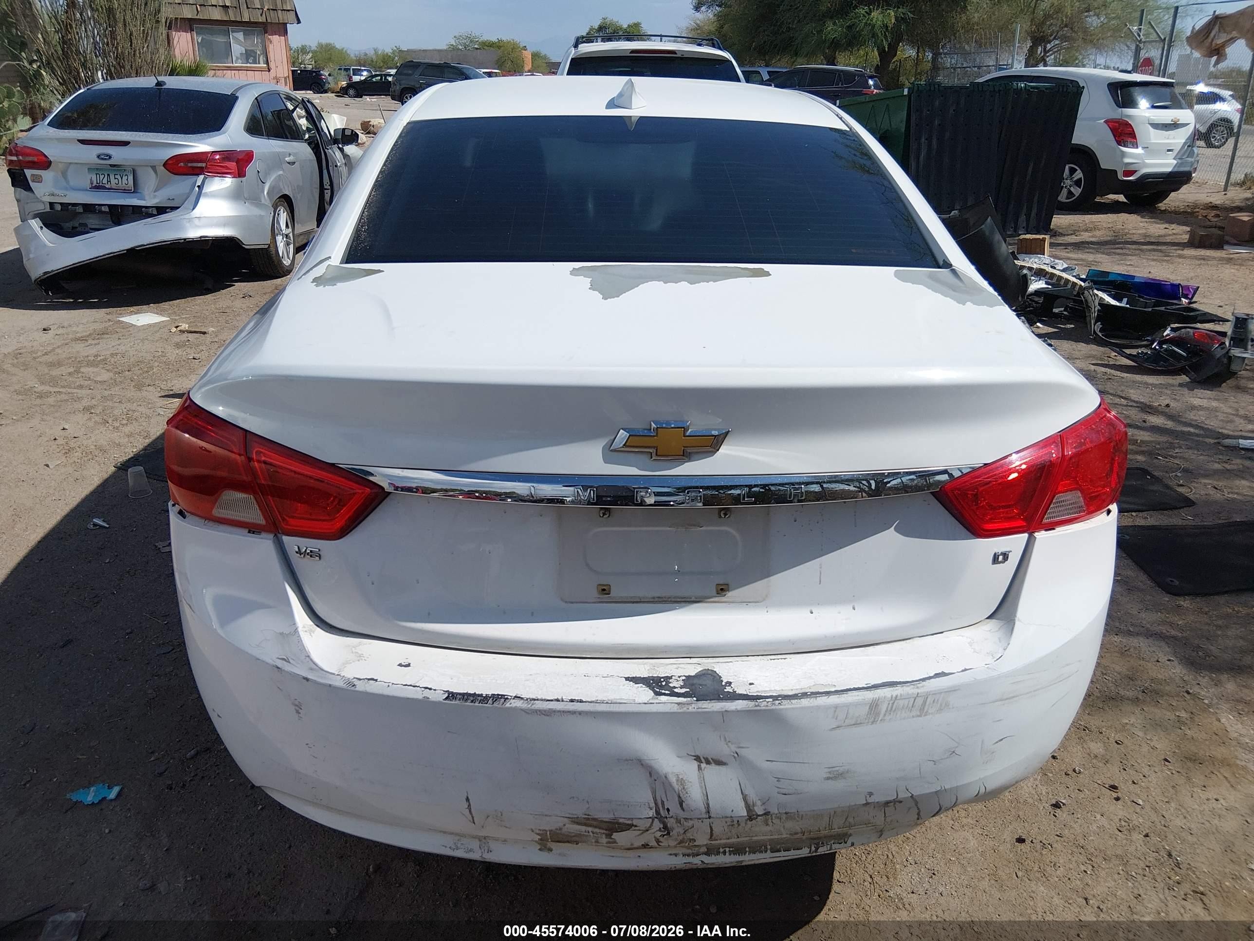 2015 Chevrolet Impala 2lt White vin: 1G1125S37FU115630