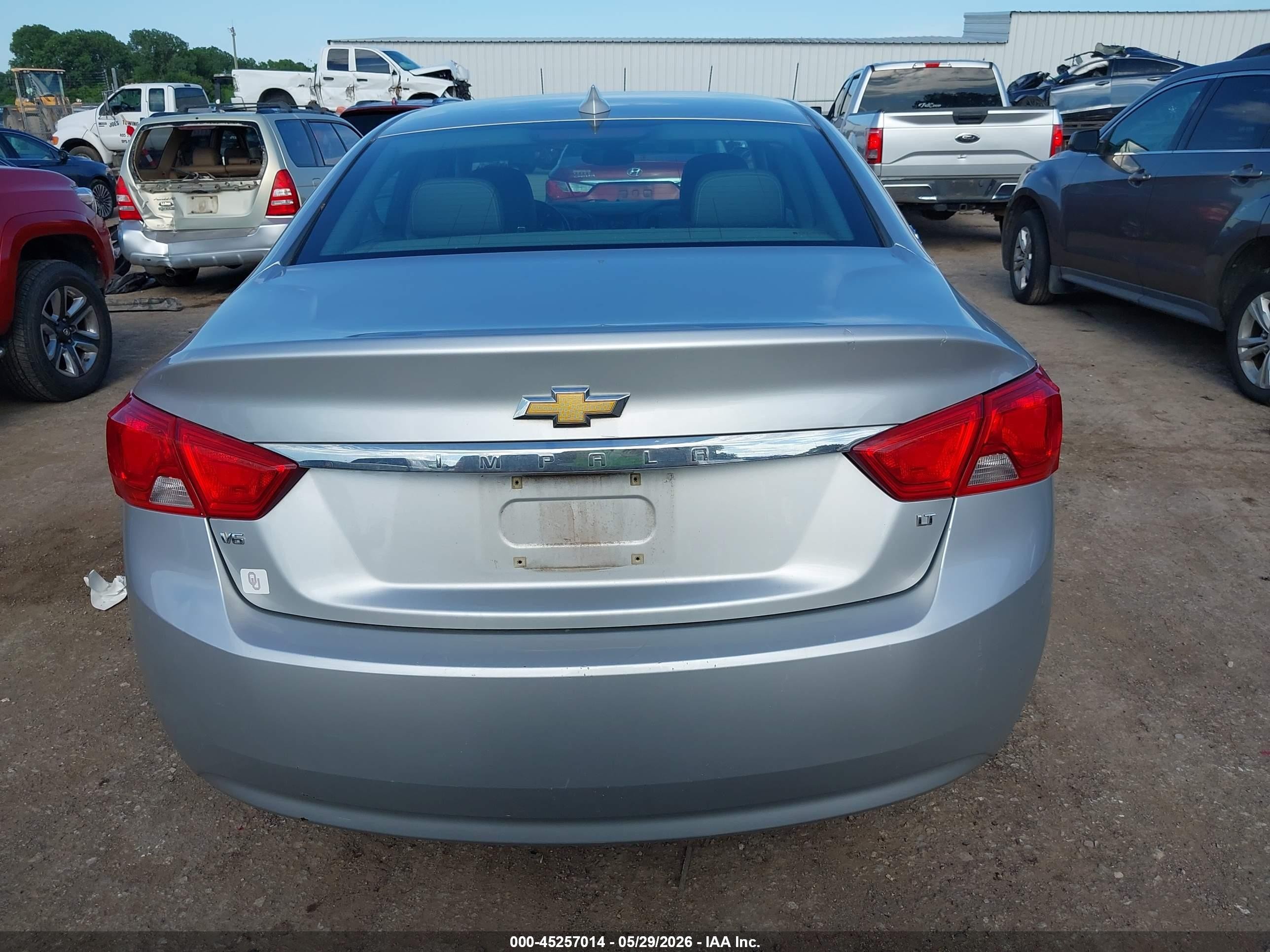 2015 Chevrolet Impala 2lt Серебряный vin: 1G1125S37FU120424