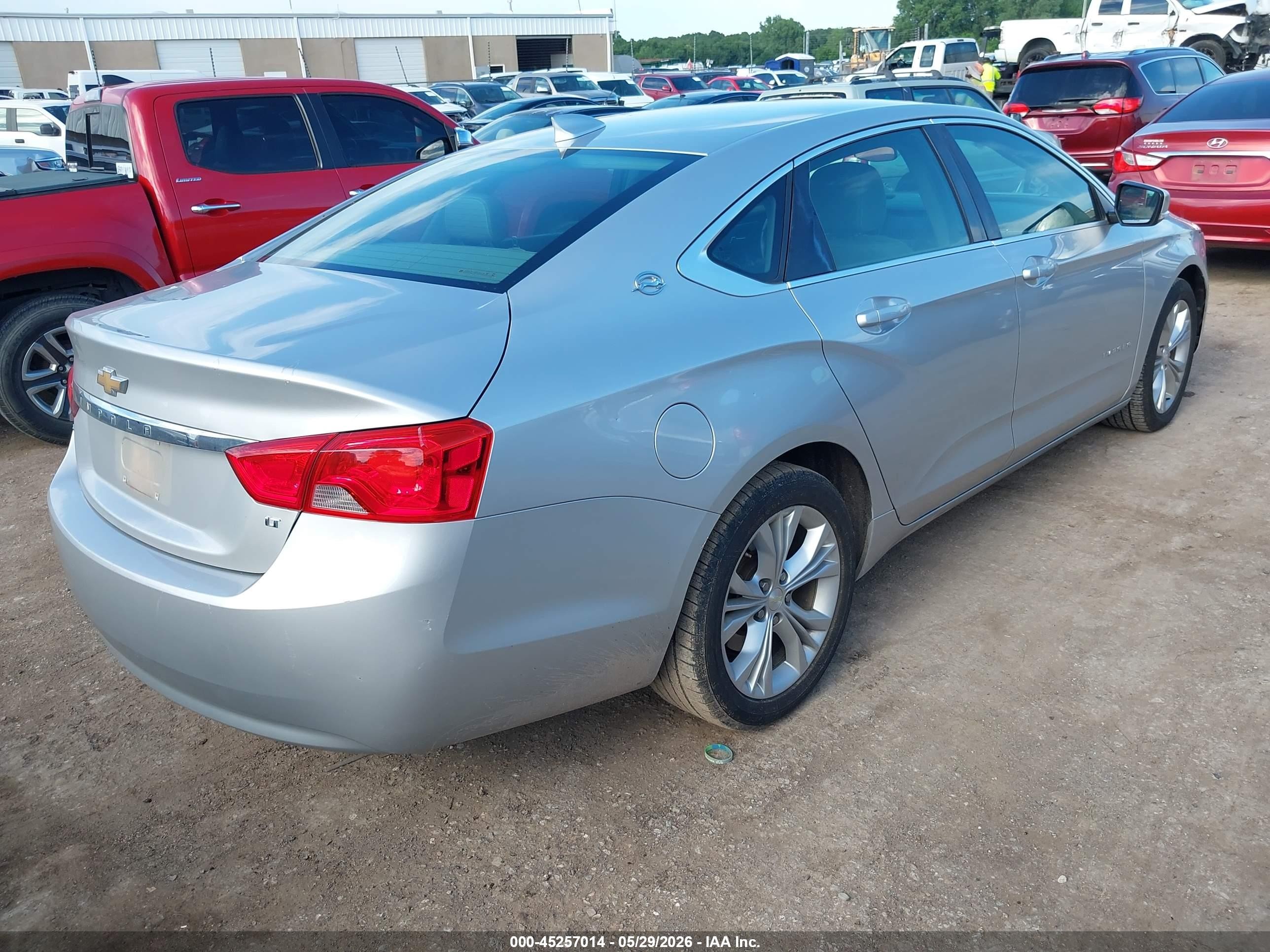 2015 Chevrolet Impala 2lt Серебряный vin: 1G1125S37FU120424