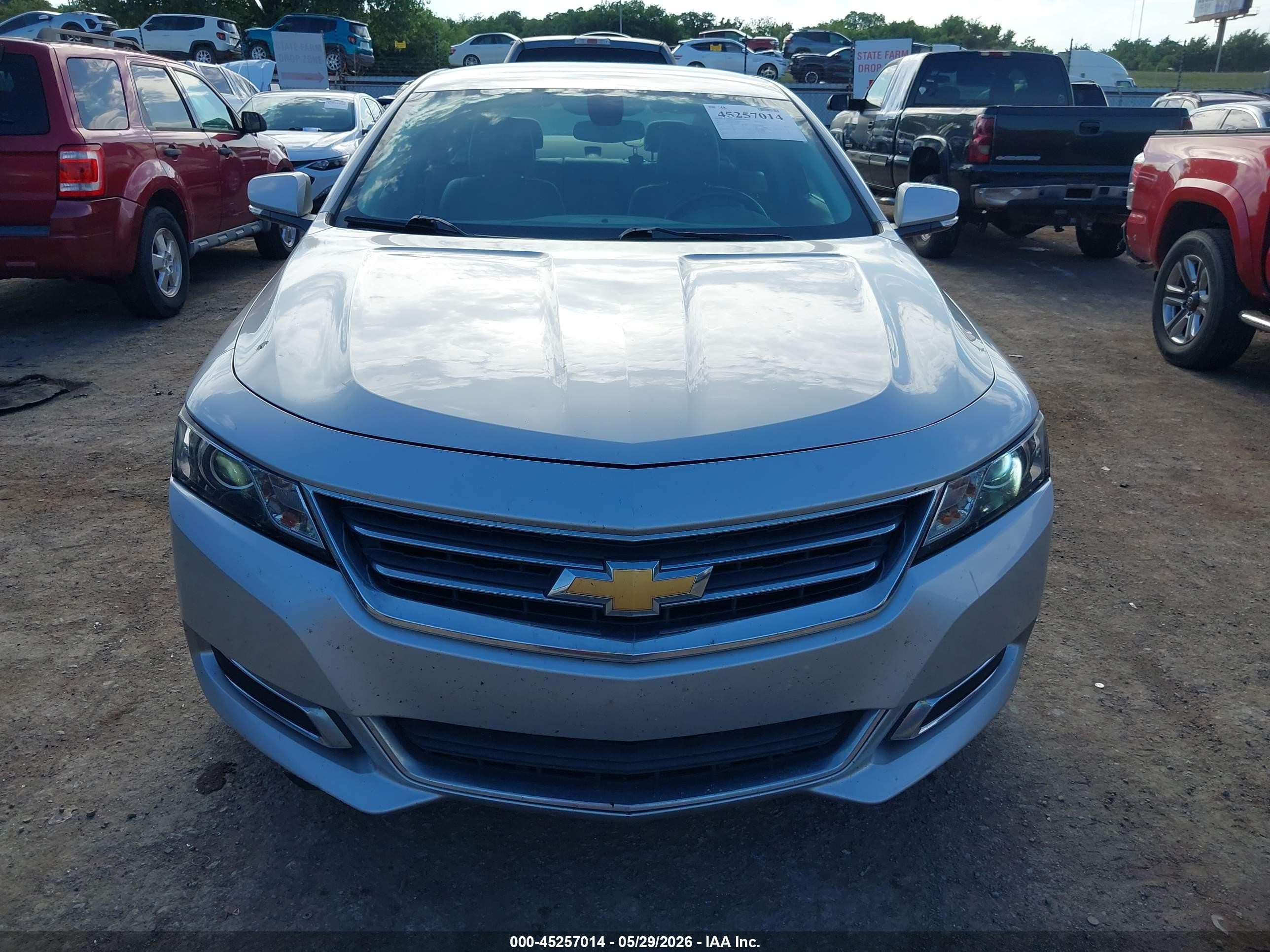 2015 Chevrolet Impala 2lt Серебряный vin: 1G1125S37FU120424