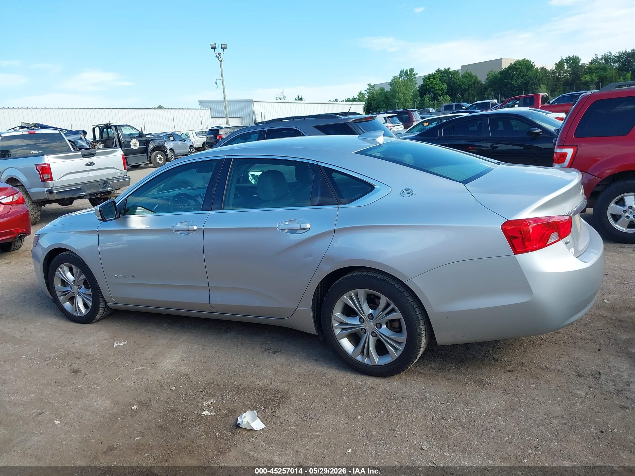 2015 Chevrolet Impala 2lt Серебряный vin: 1G1125S37FU120424