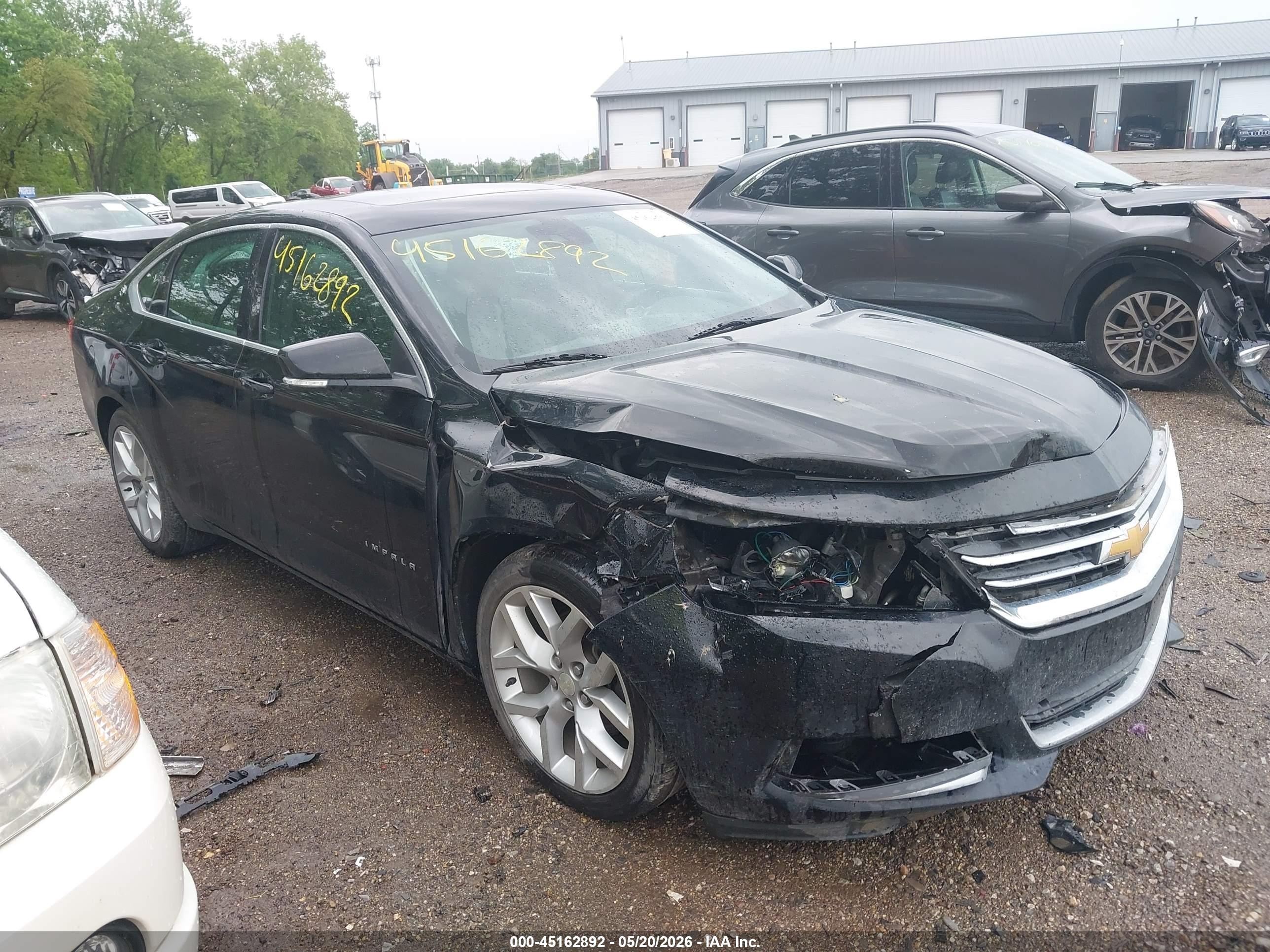 2015 Chevrolet Impala 2lt Black vin: 1G1125S37FU128006