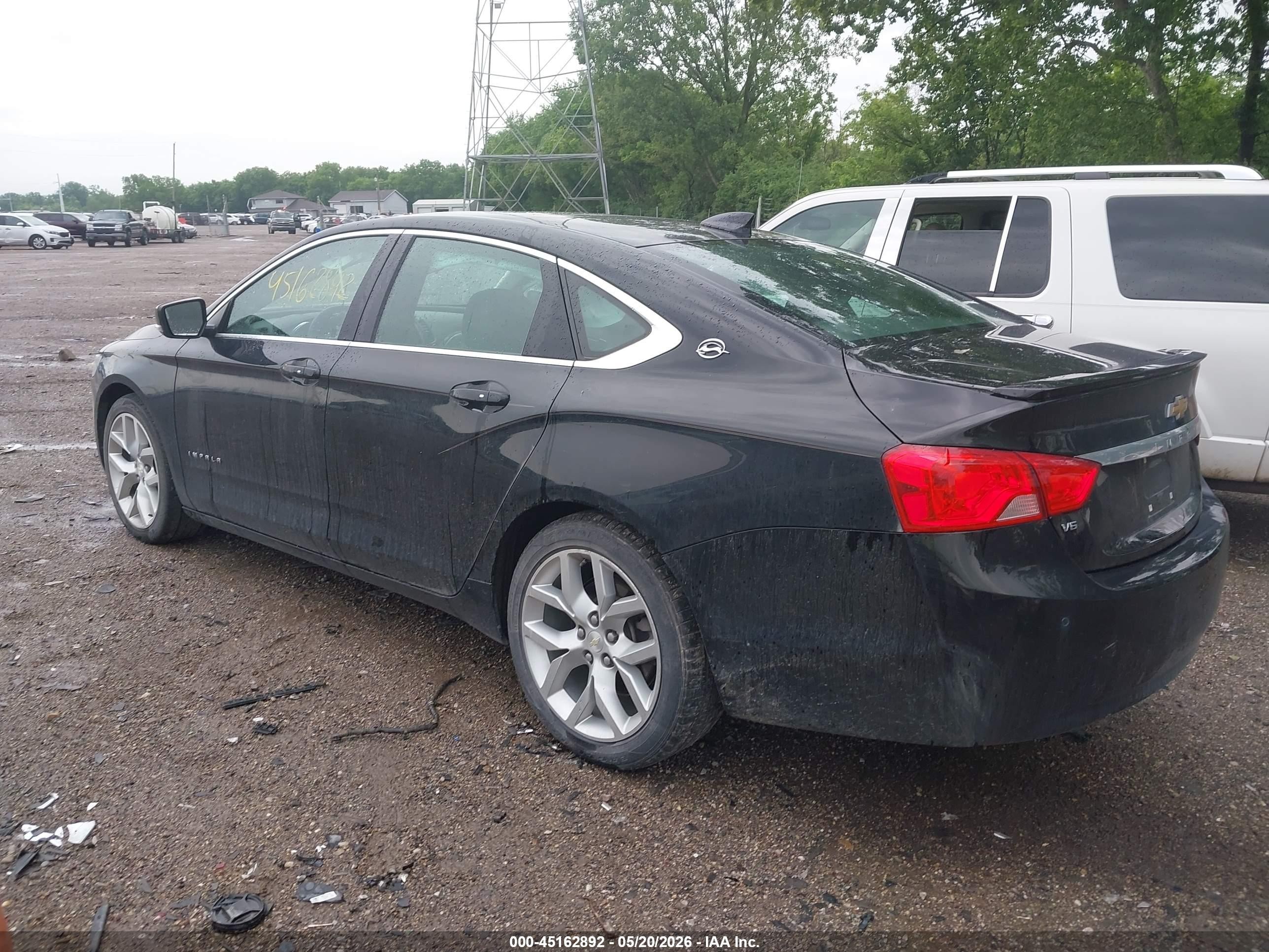 2015 Chevrolet Impala 2lt Black vin: 1G1125S37FU128006