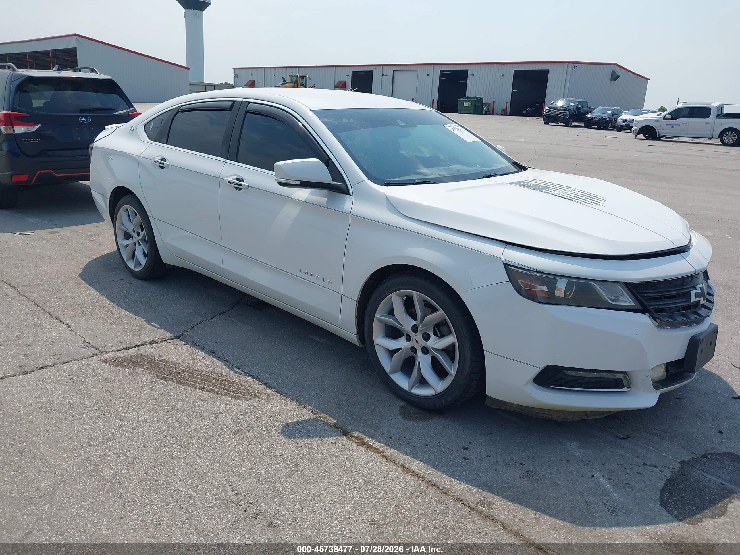 2014 Chevrolet Impala 2lt White vin: 1G1125S38EU100133
