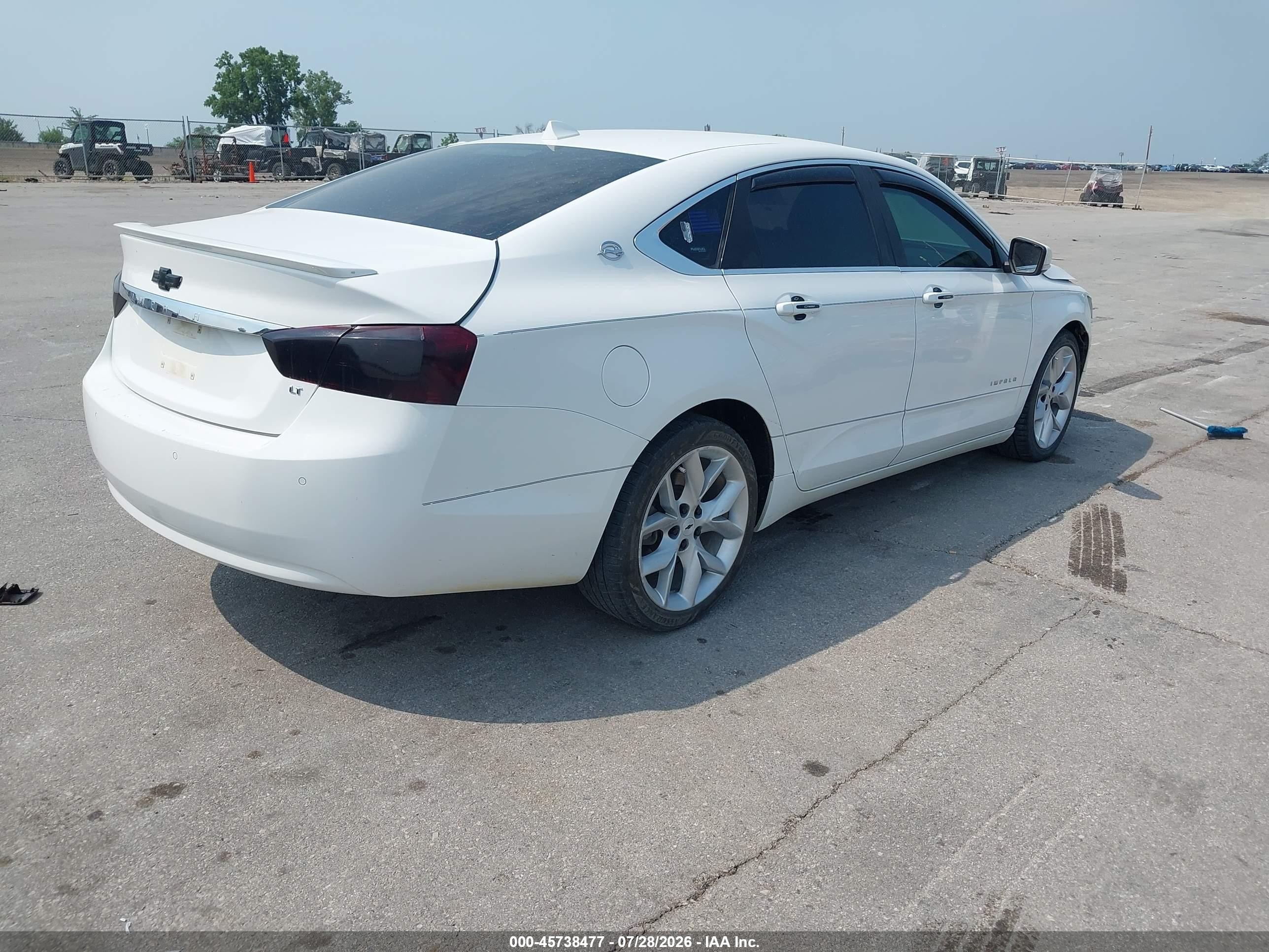 2014 Chevrolet Impala 2lt White vin: 1G1125S38EU100133