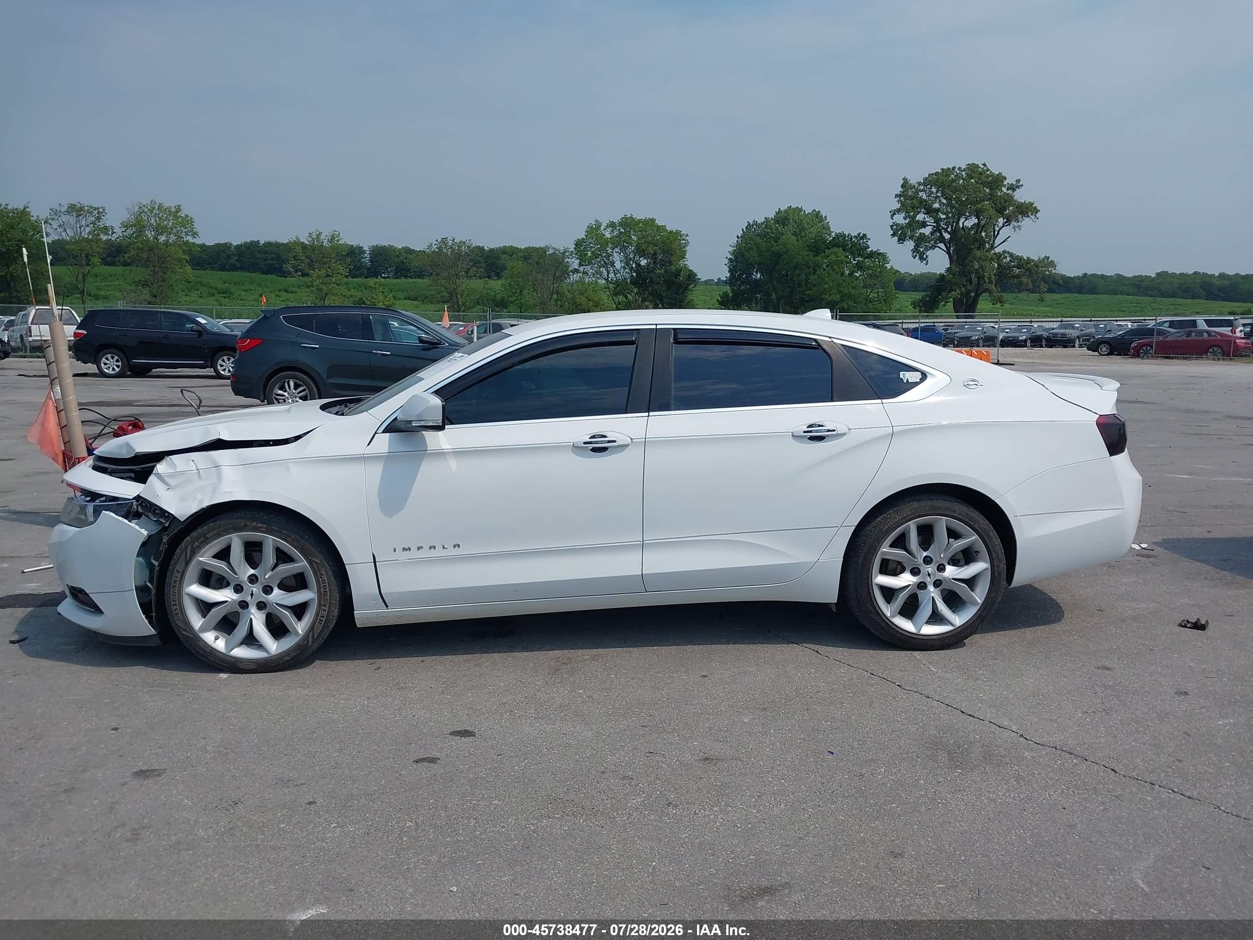 2014 Chevrolet Impala 2lt White vin: 1G1125S38EU100133