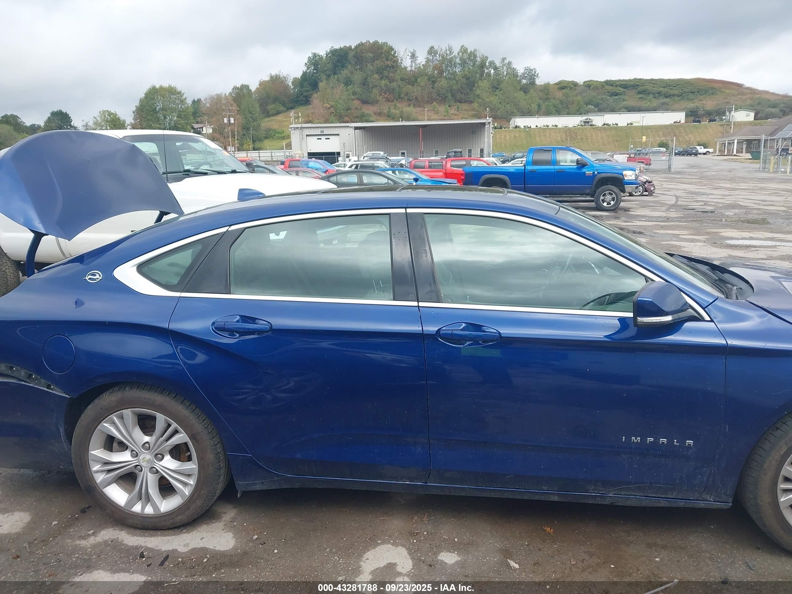 2014 Chevrolet Impala 2lt Синий vin: 1G1125S38EU138946