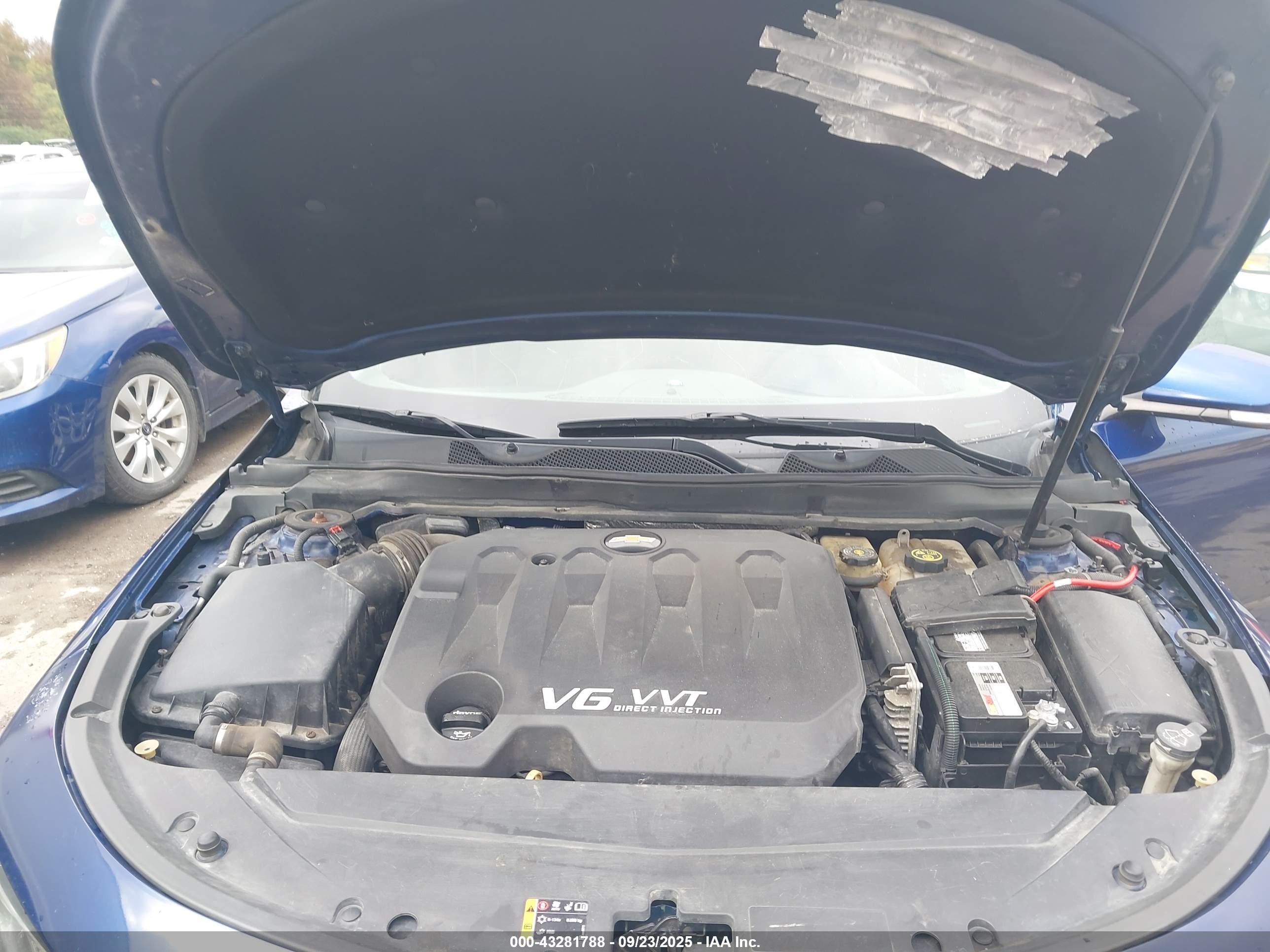 2014 Chevrolet Impala 2lt Синий vin: 1G1125S38EU138946