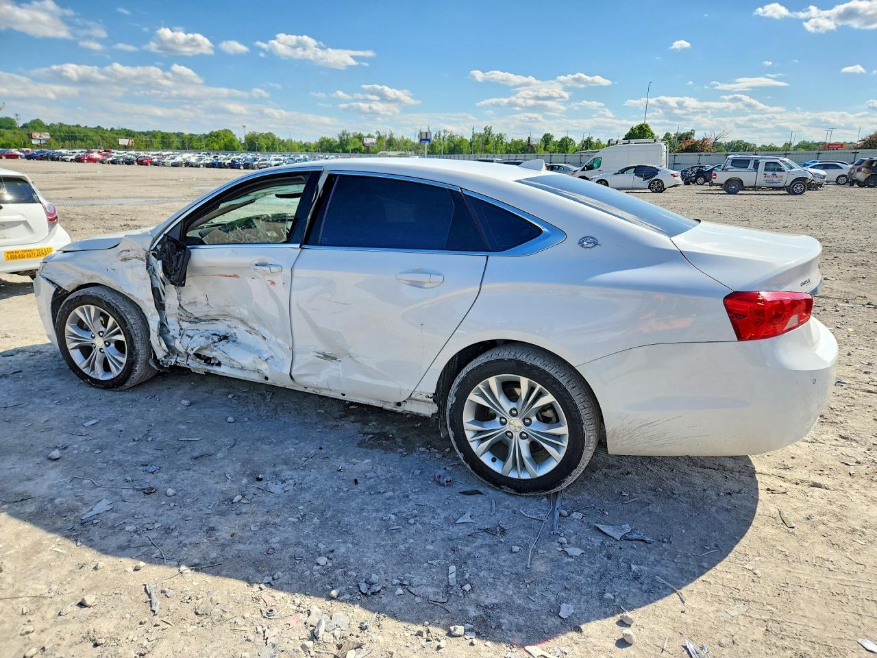 2014 Chevrolet Impala Lt White vin: 1G1125S39EU118642