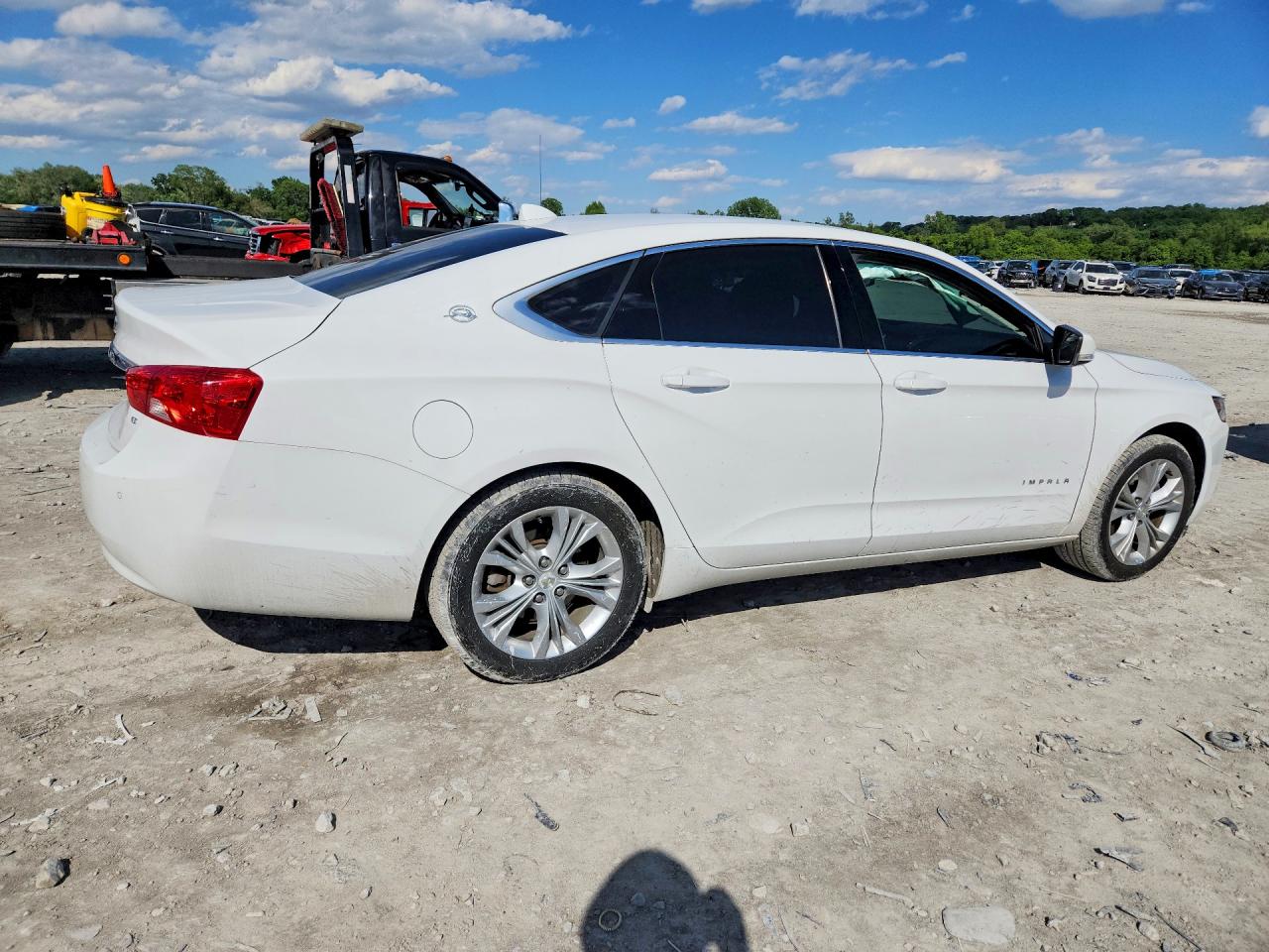 2014 Chevrolet Impala Lt White vin: 1G1125S39EU118642