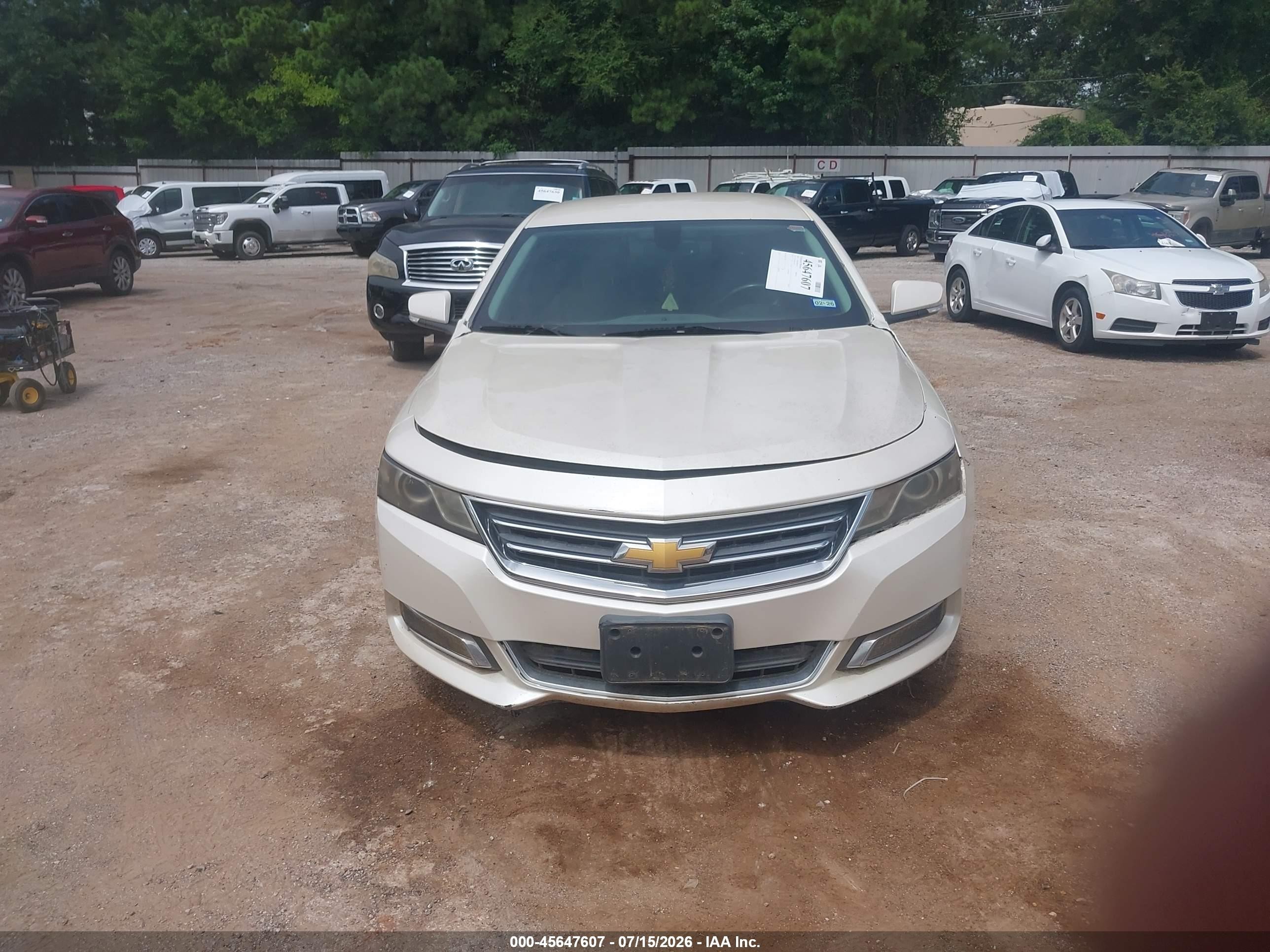 2014 Chevrolet Impala 2lt White vin: 1G1125S39EU135554