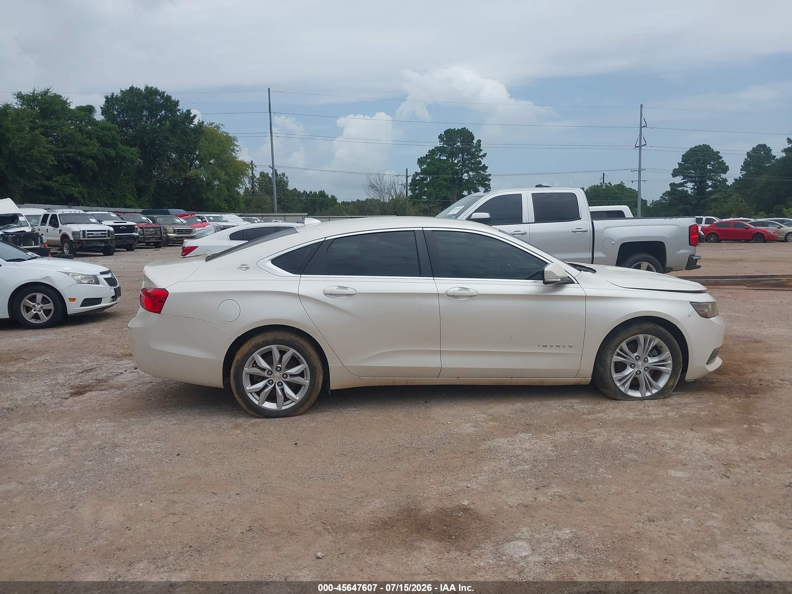 2014 Chevrolet Impala 2lt White vin: 1G1125S39EU135554