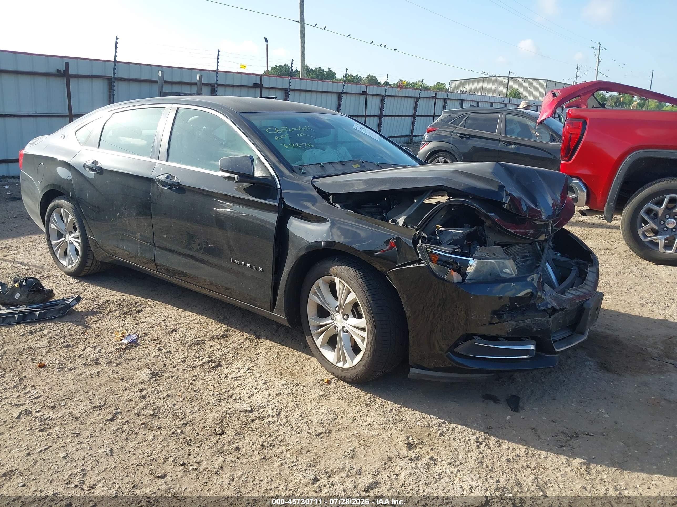 2014 Chevrolet Impala 2lt Black vin: 1G1125S39EU140995