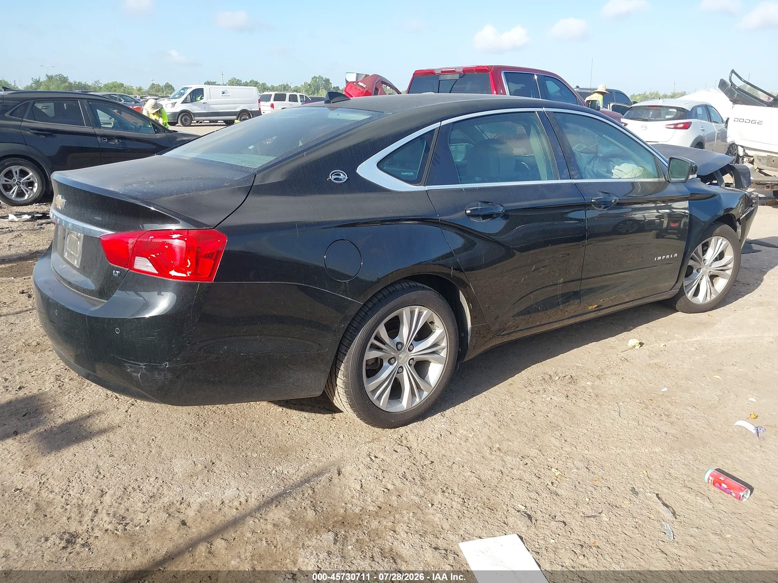 2014 Chevrolet Impala 2lt Black vin: 1G1125S39EU140995