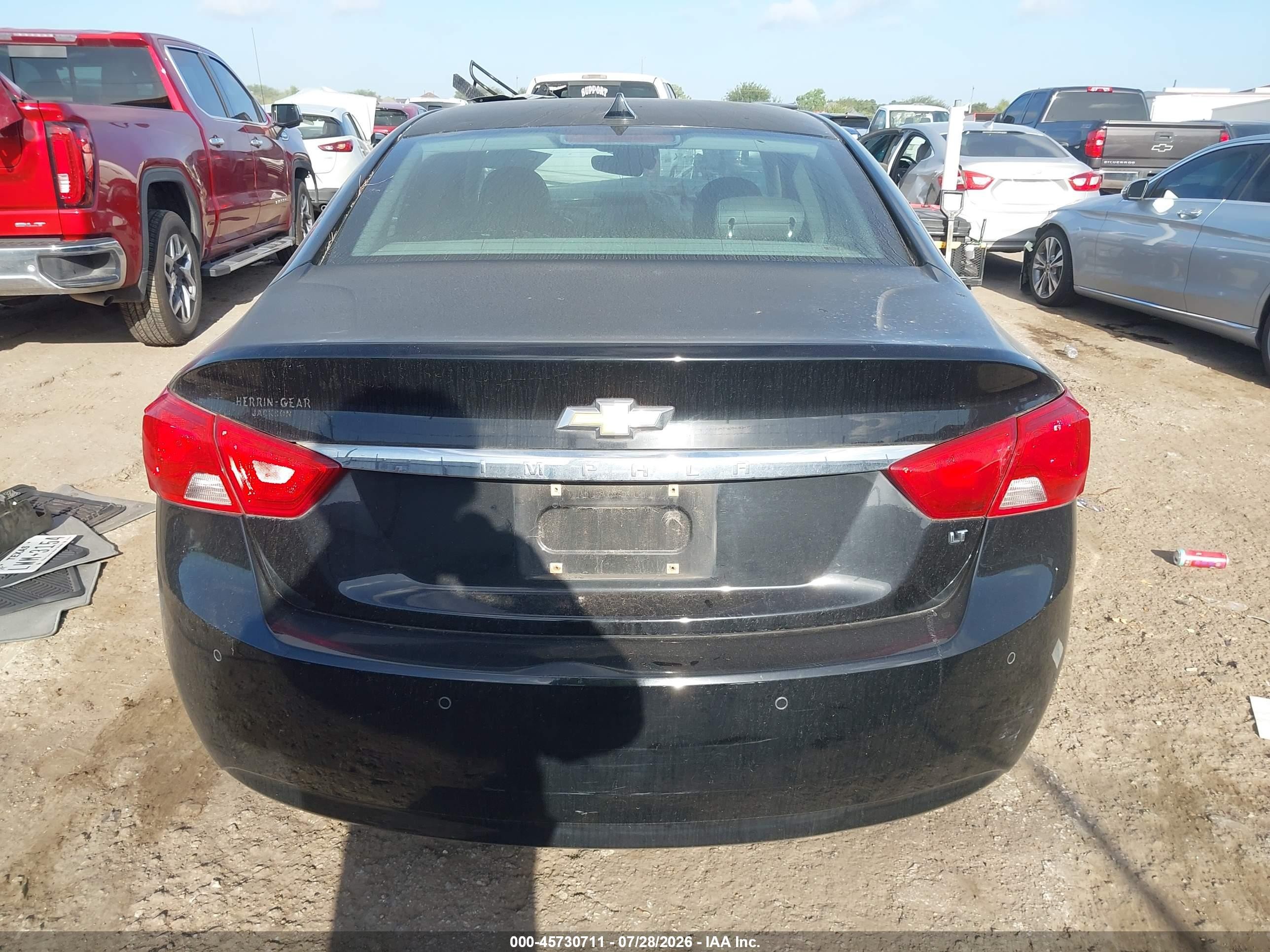2014 Chevrolet Impala 2lt Black vin: 1G1125S39EU140995