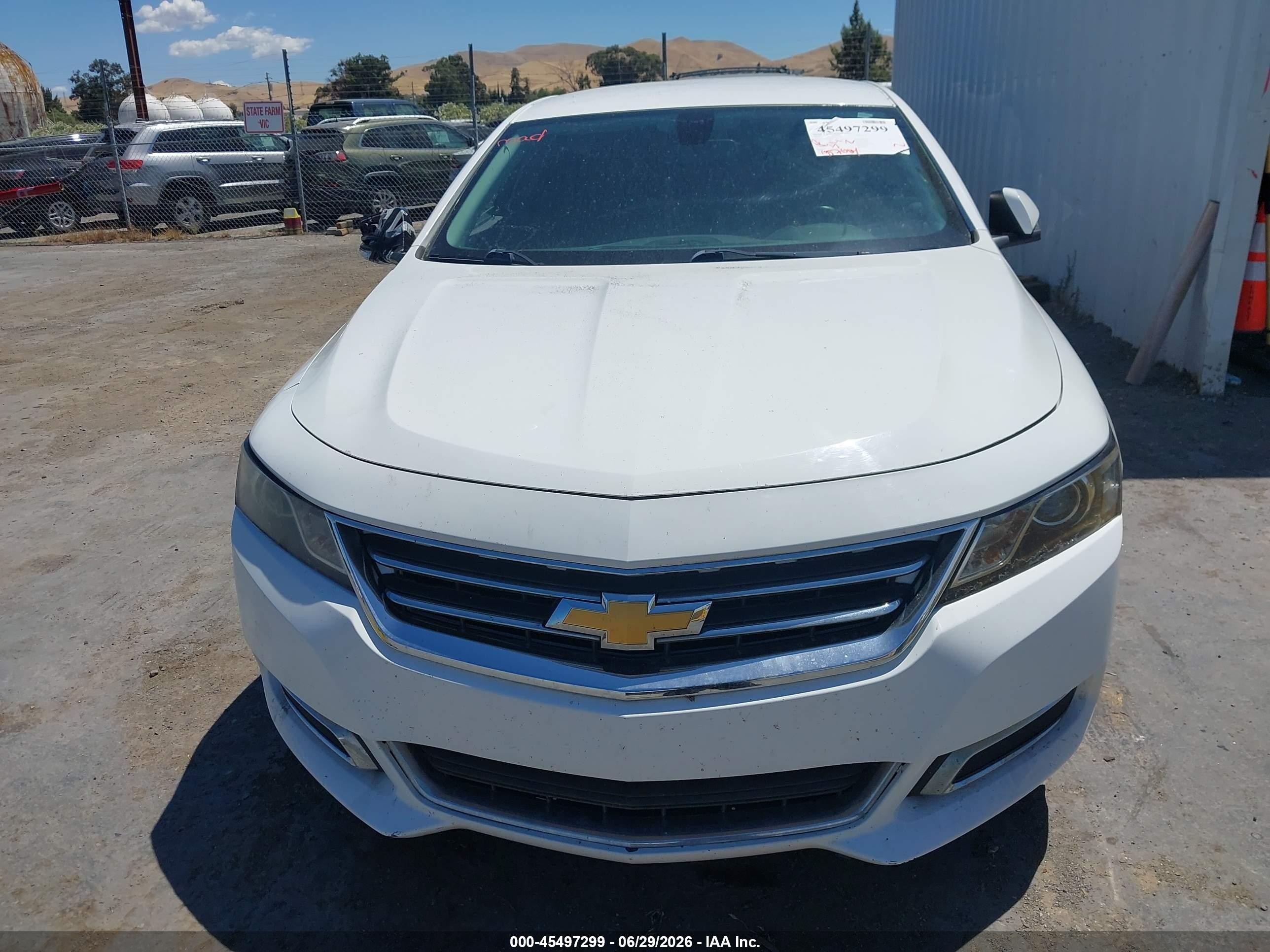 2015 Chevrolet Impala 2lt Белый vin: 1G1125S39FU100823