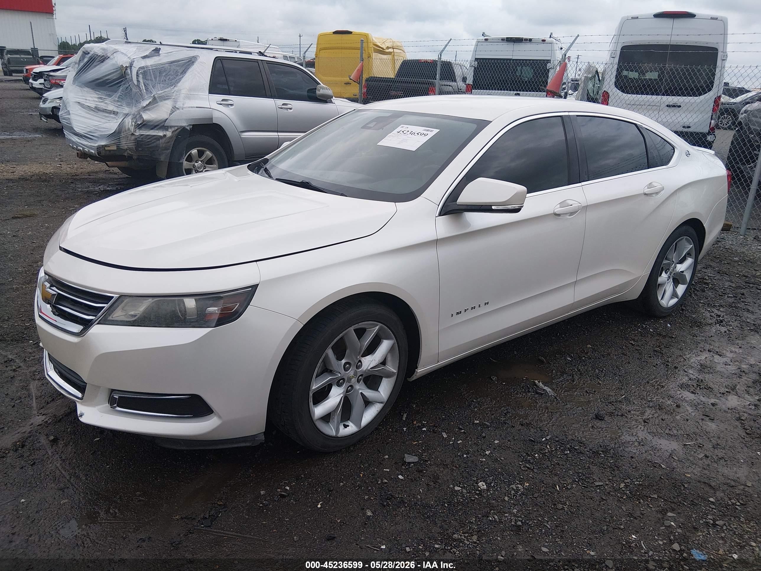 2014 Chevrolet Impala 2lt White vin: 1G1125S3XEU168191
