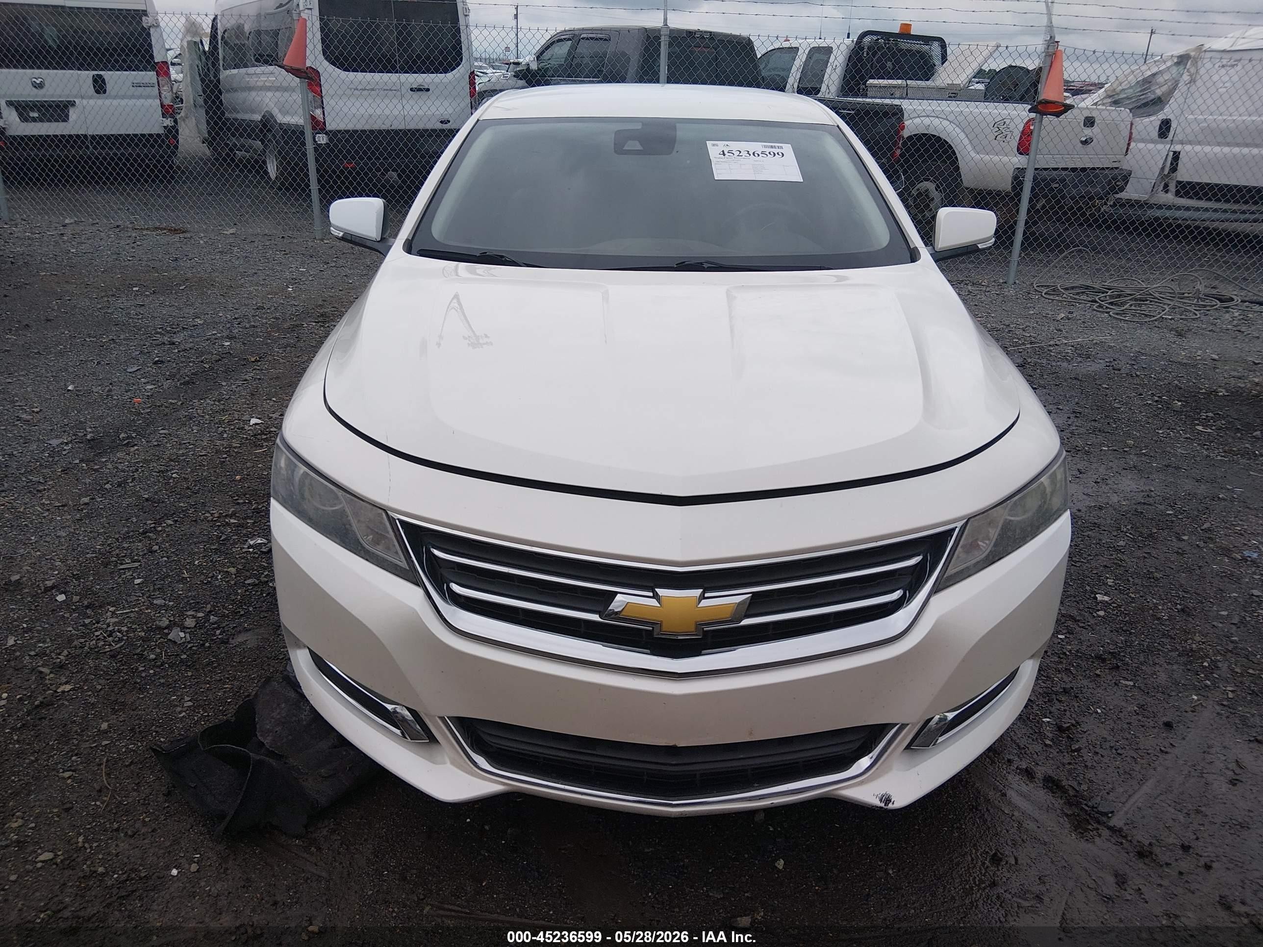 2014 Chevrolet Impala 2lt White vin: 1G1125S3XEU168191