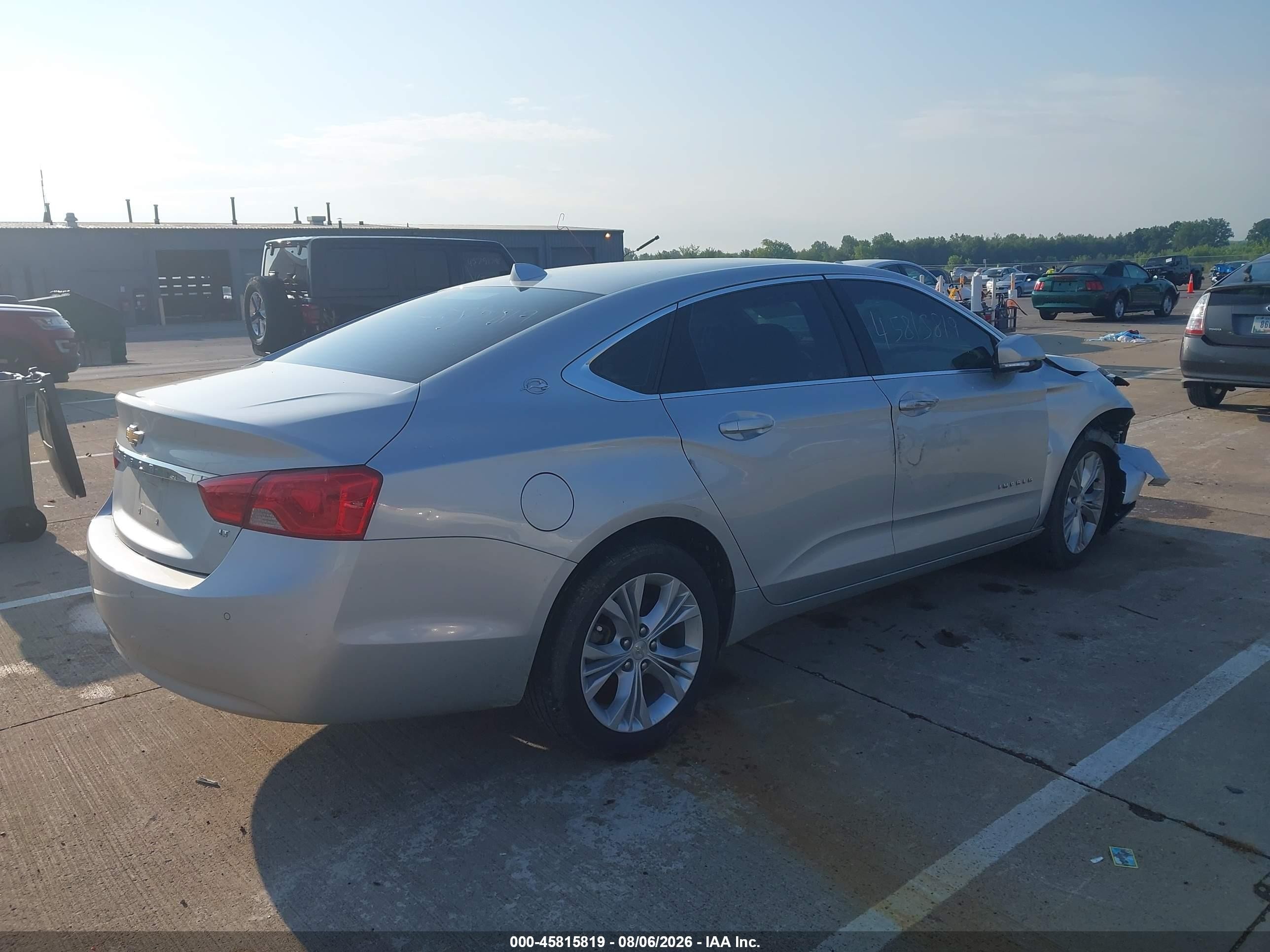 2014 Chevrolet Impala 2lt Серебряный vin: 1G1125S3XEU170278