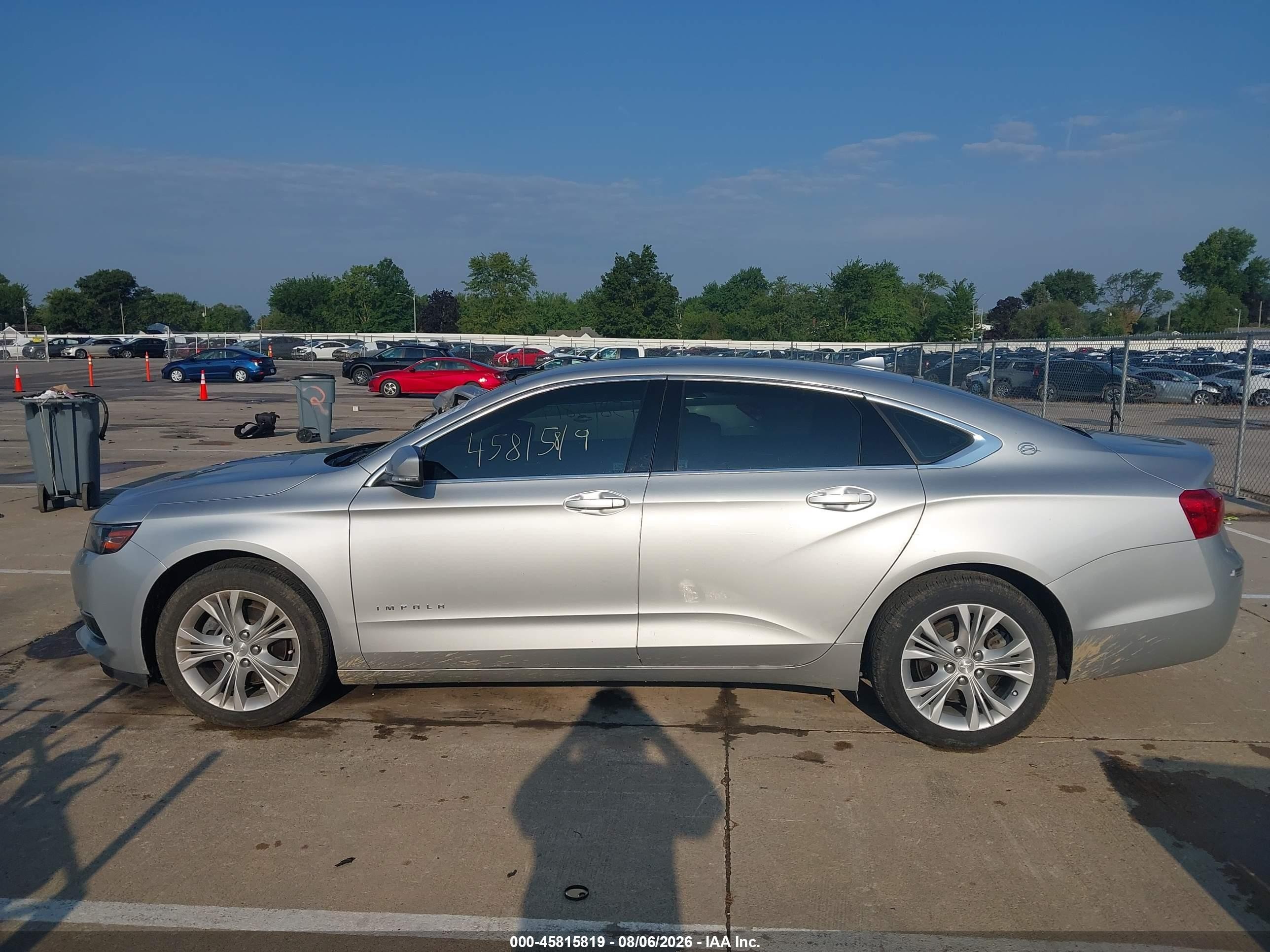 2014 Chevrolet Impala 2lt Серебряный vin: 1G1125S3XEU170278