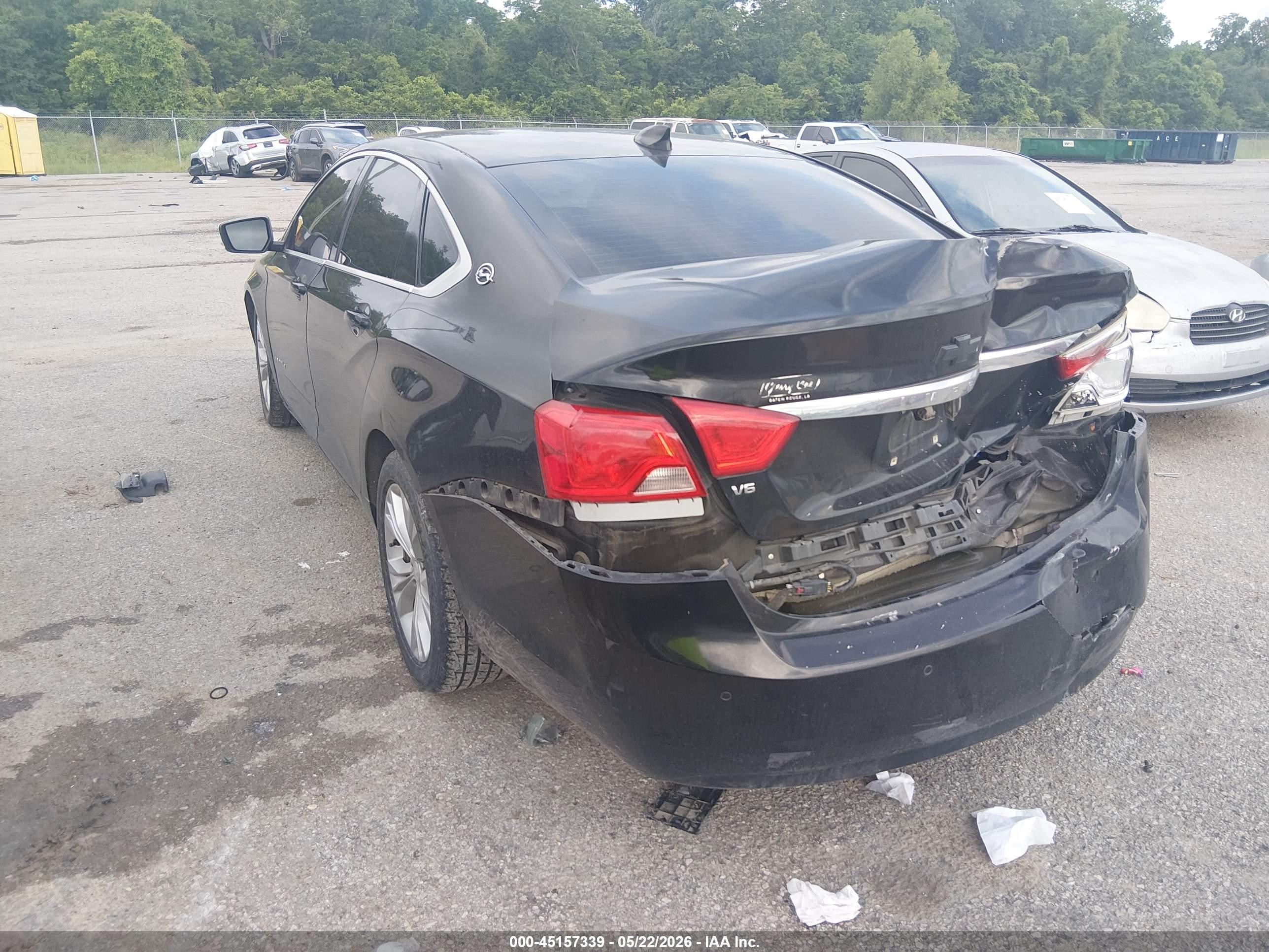 2015 Chevrolet Impala 2lt Black vin: 1G1125S3XFU133944