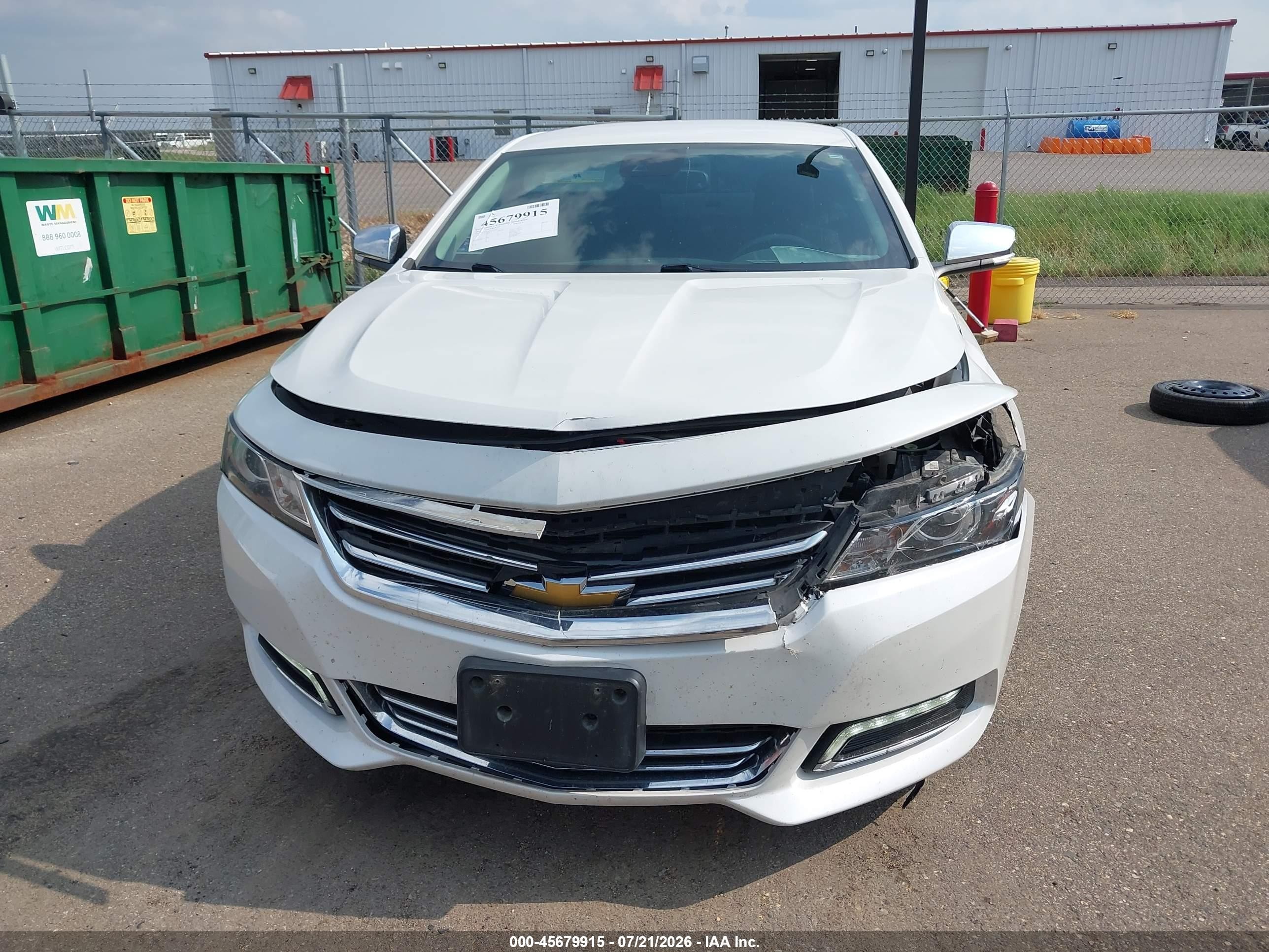 2017 Chevrolet Impala 2lz White vin: 1G1145S31HU151228