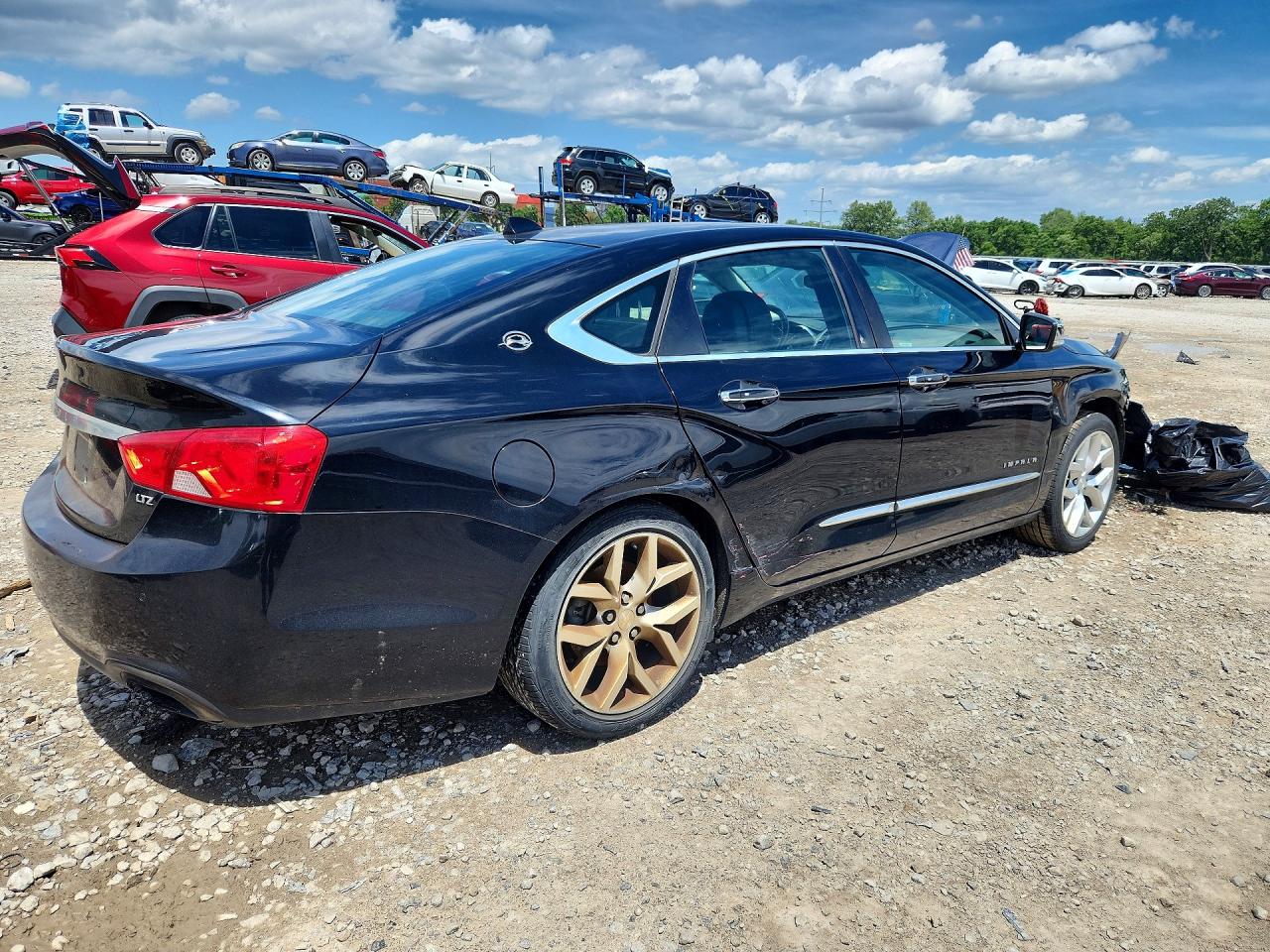 2014 Chevrolet Impala Ltz Black vin: 1G1145SL1EU135087