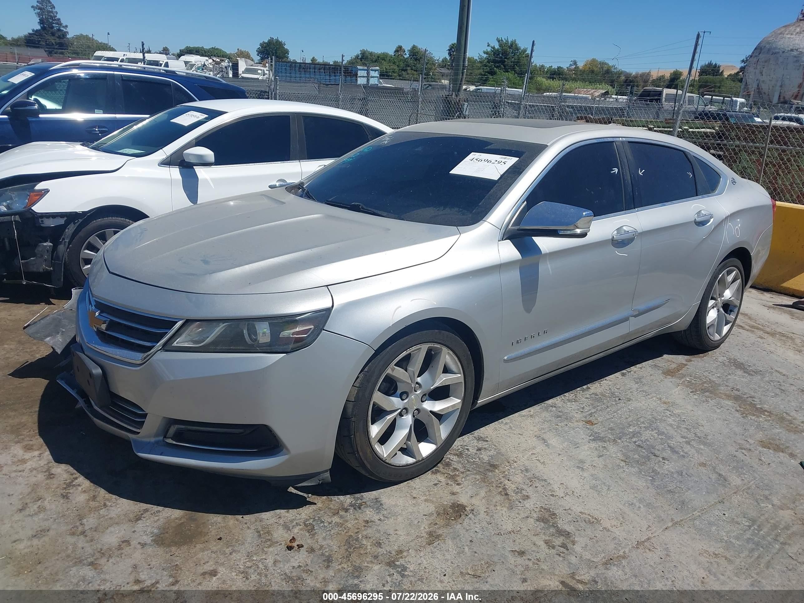 2014 Chevrolet Impala 1lz Серый vin: 1G1145SL3EU125435