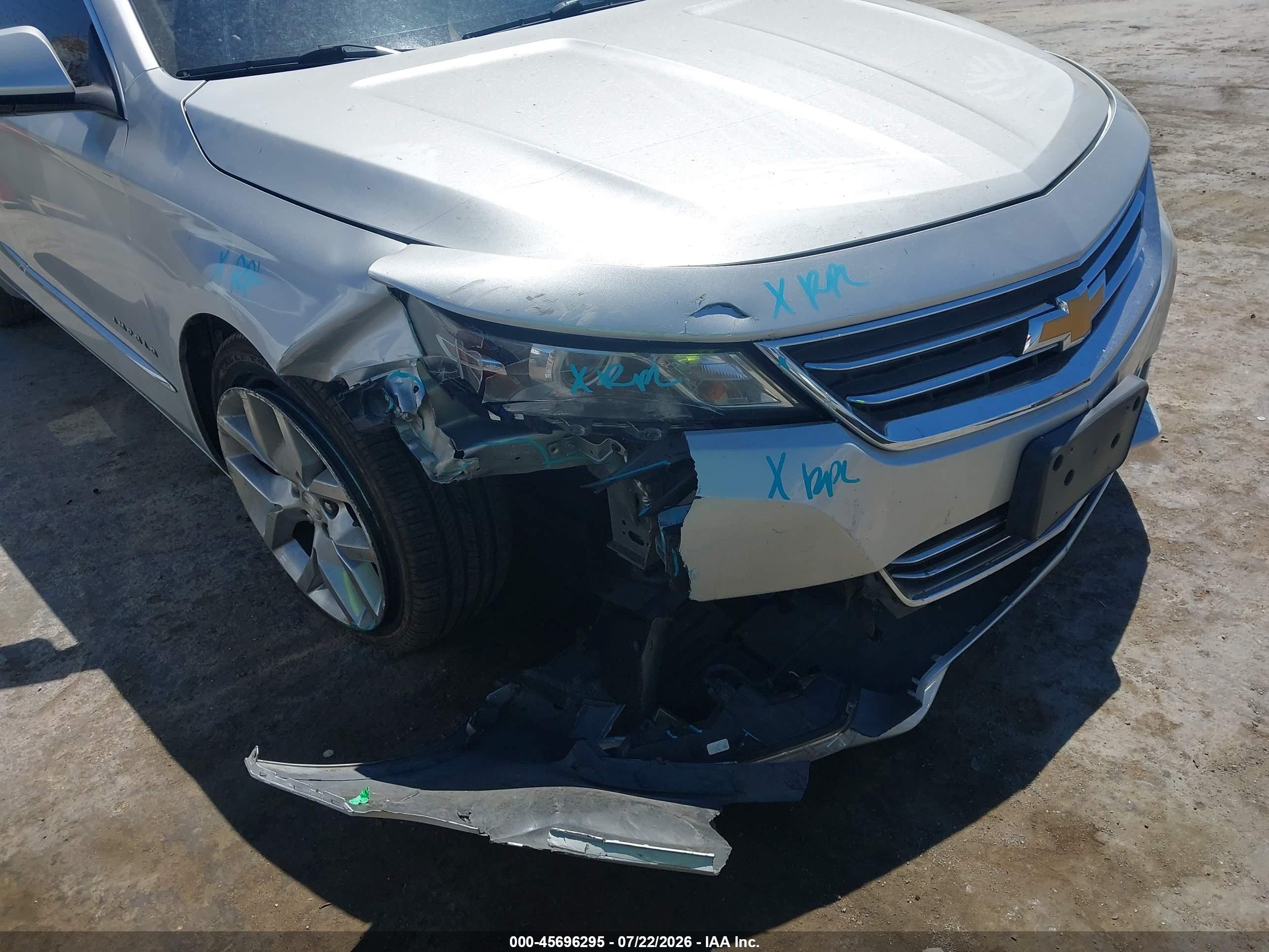 2014 Chevrolet Impala 1lz Серый vin: 1G1145SL3EU125435