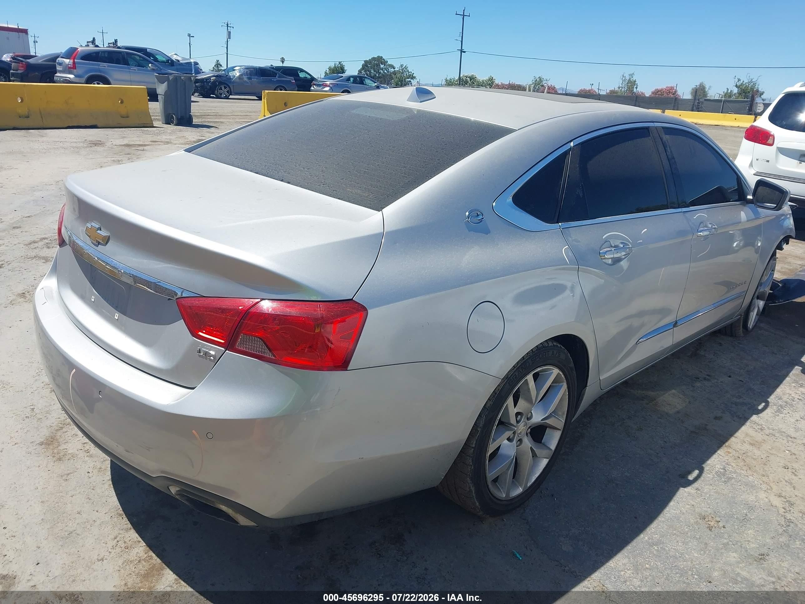 2014 Chevrolet Impala 1lz Серый vin: 1G1145SL3EU125435