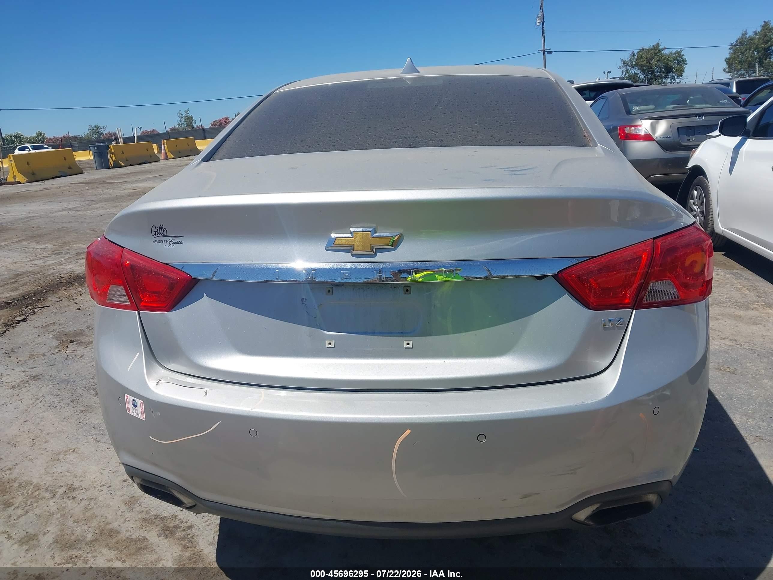 2014 Chevrolet Impala 1lz Серый vin: 1G1145SL3EU125435
