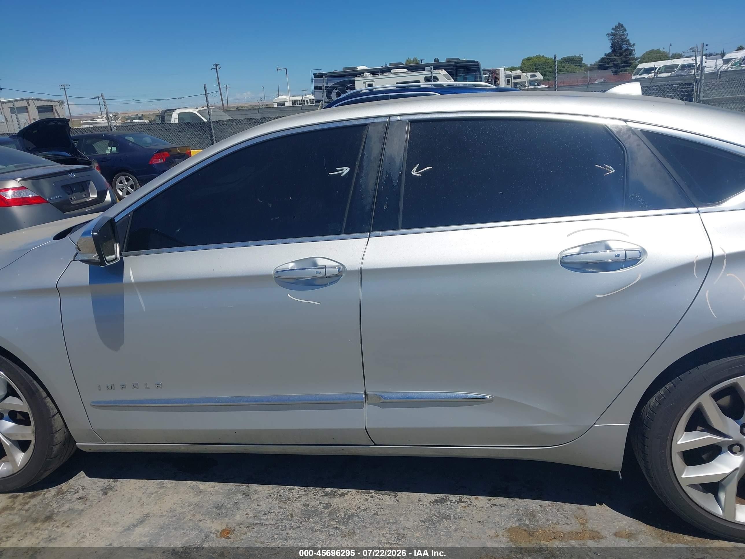 2014 Chevrolet Impala 1lz Серый vin: 1G1145SL3EU125435