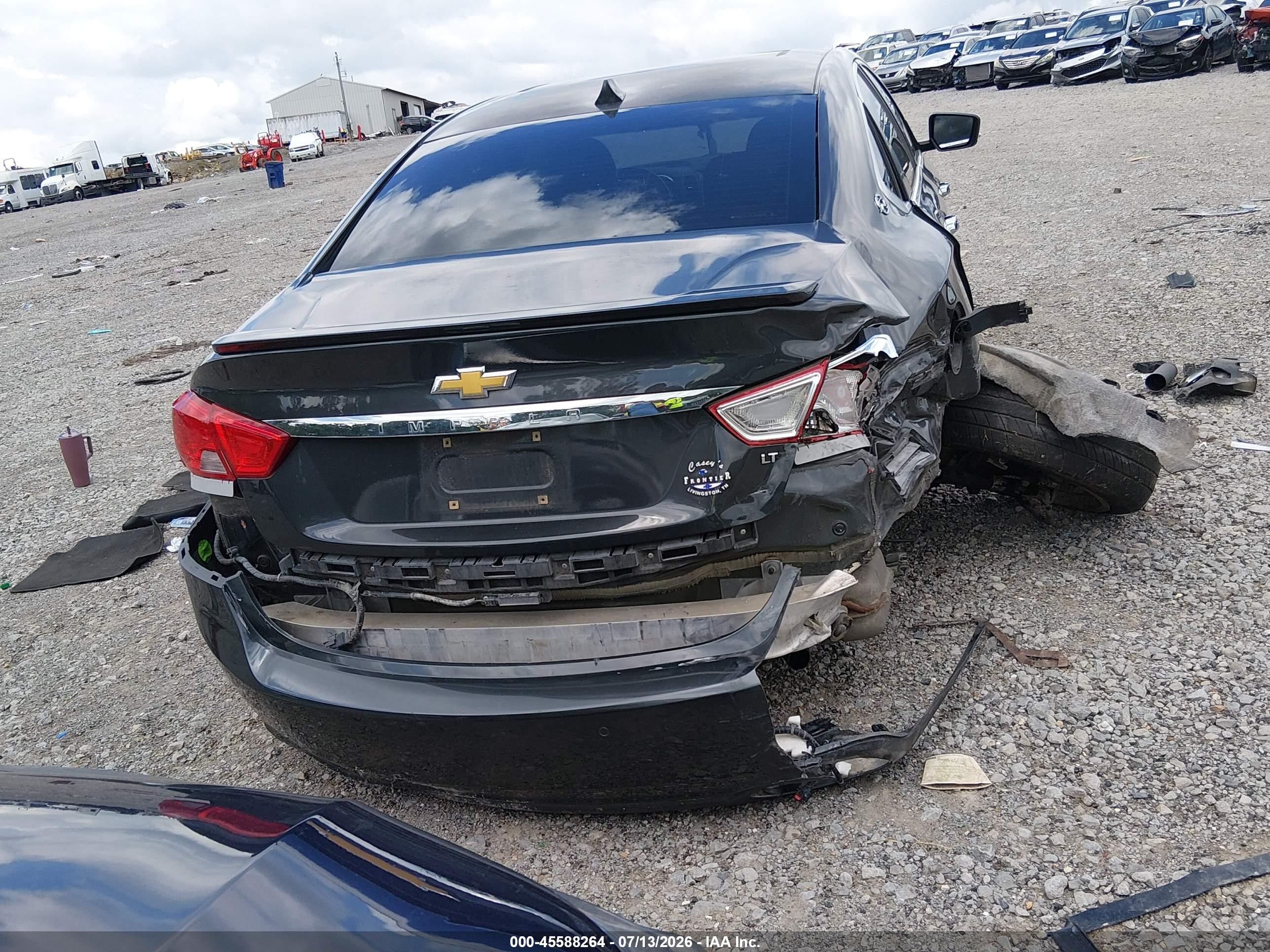 2014 Chevrolet Impala 1lz Gray vin: 1G1145SL7EU114339
