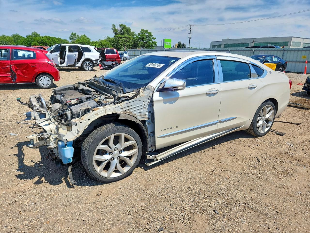2014 Chevrolet Impala Ltz White vin: 1G1145SL8EU104547