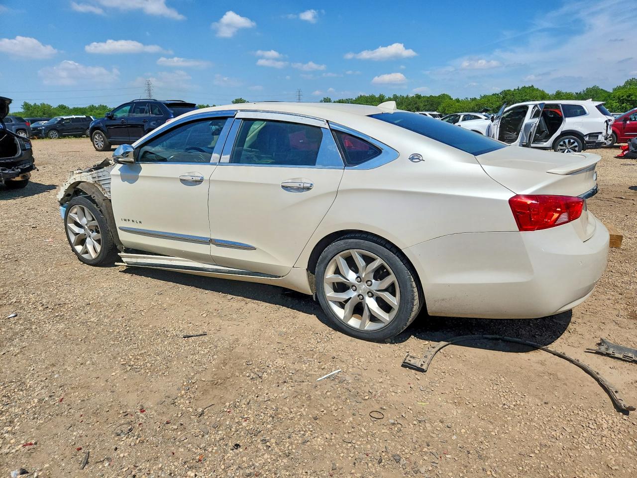 2014 Chevrolet Impala Ltz White vin: 1G1145SL8EU104547
