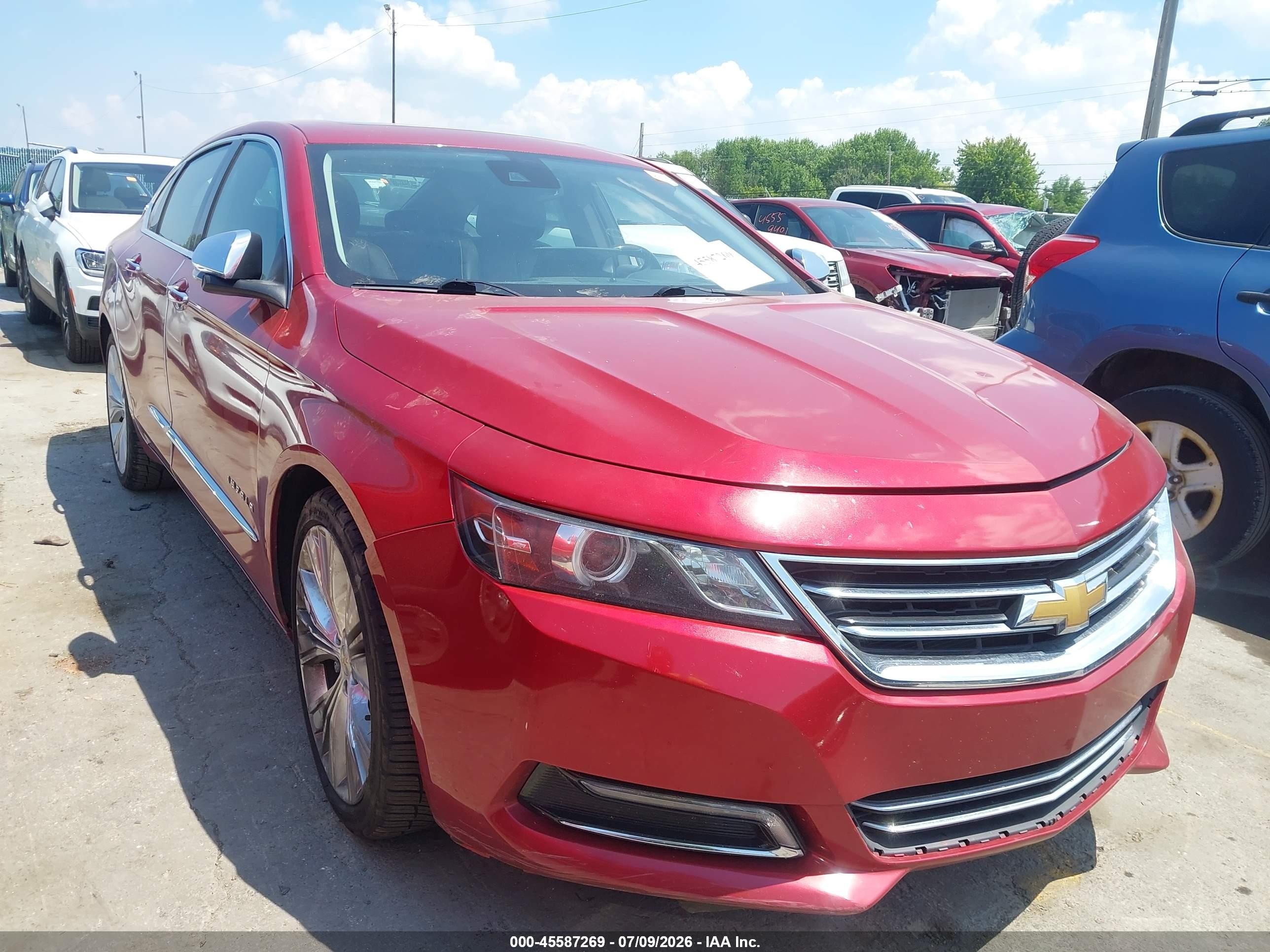 2014 Chevrolet Impala 2lz Red vin: 1G1155S31EU114379