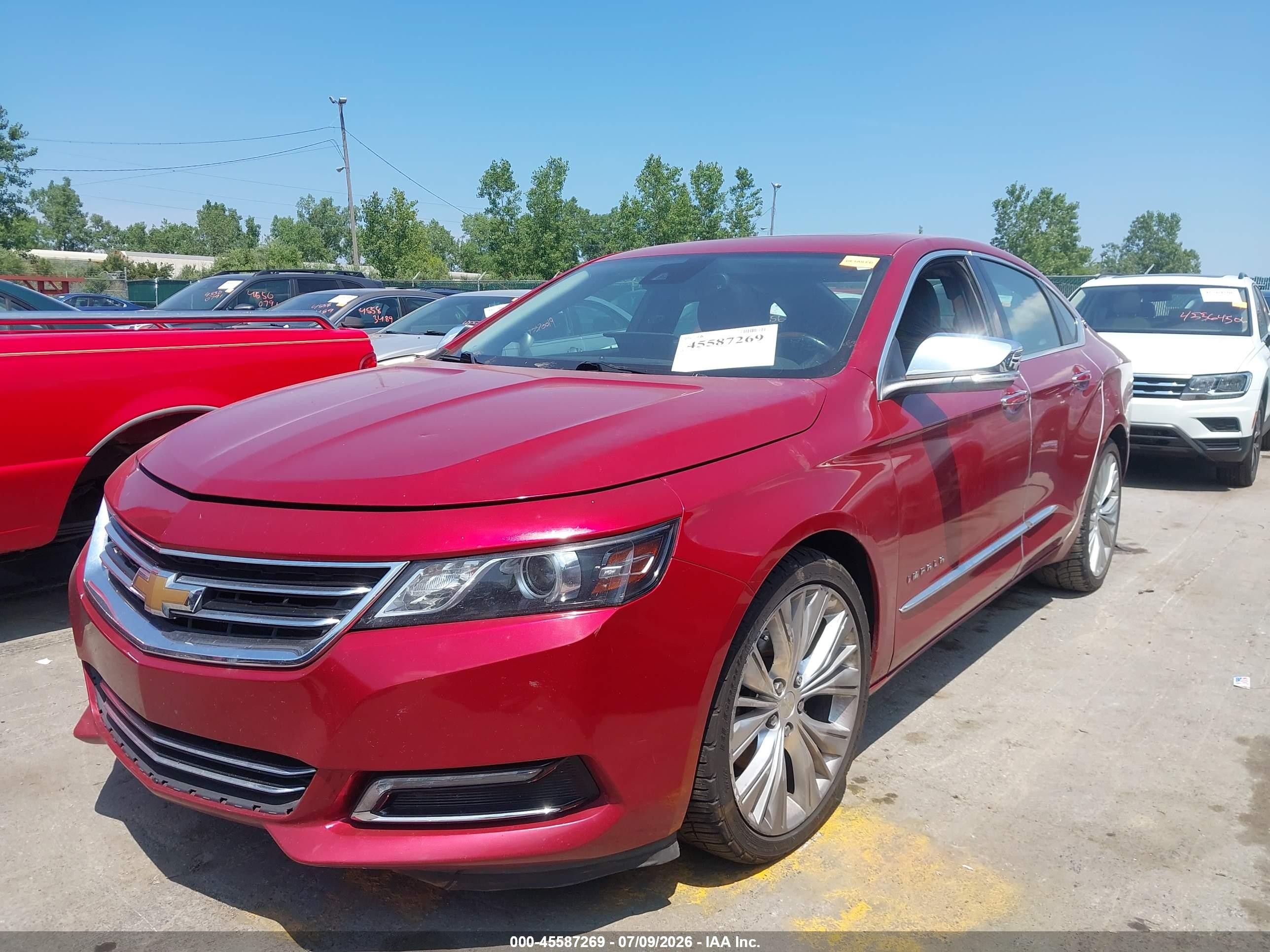 2014 Chevrolet Impala 2lz Red vin: 1G1155S31EU114379