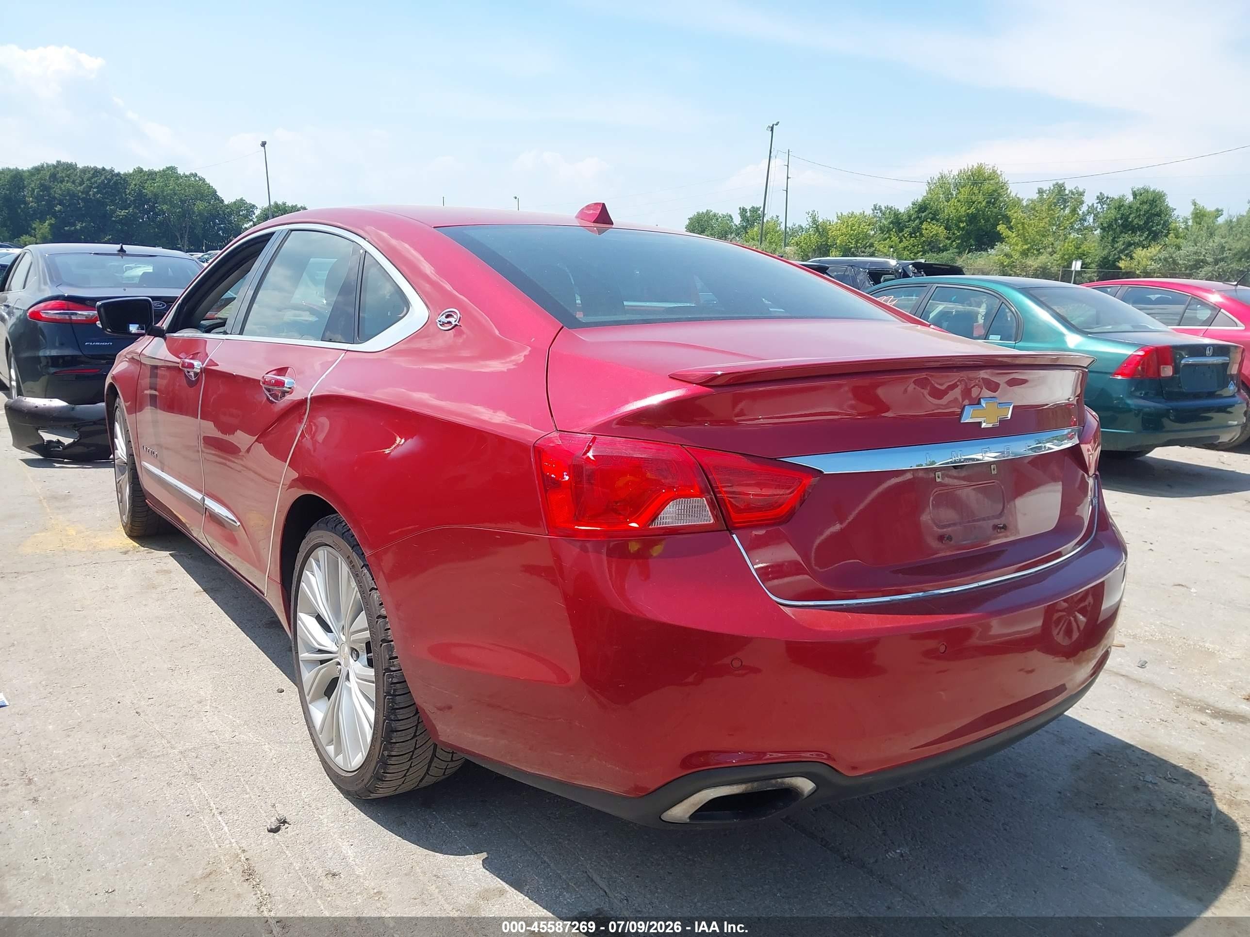 2014 Chevrolet Impala 2lz Red vin: 1G1155S31EU114379