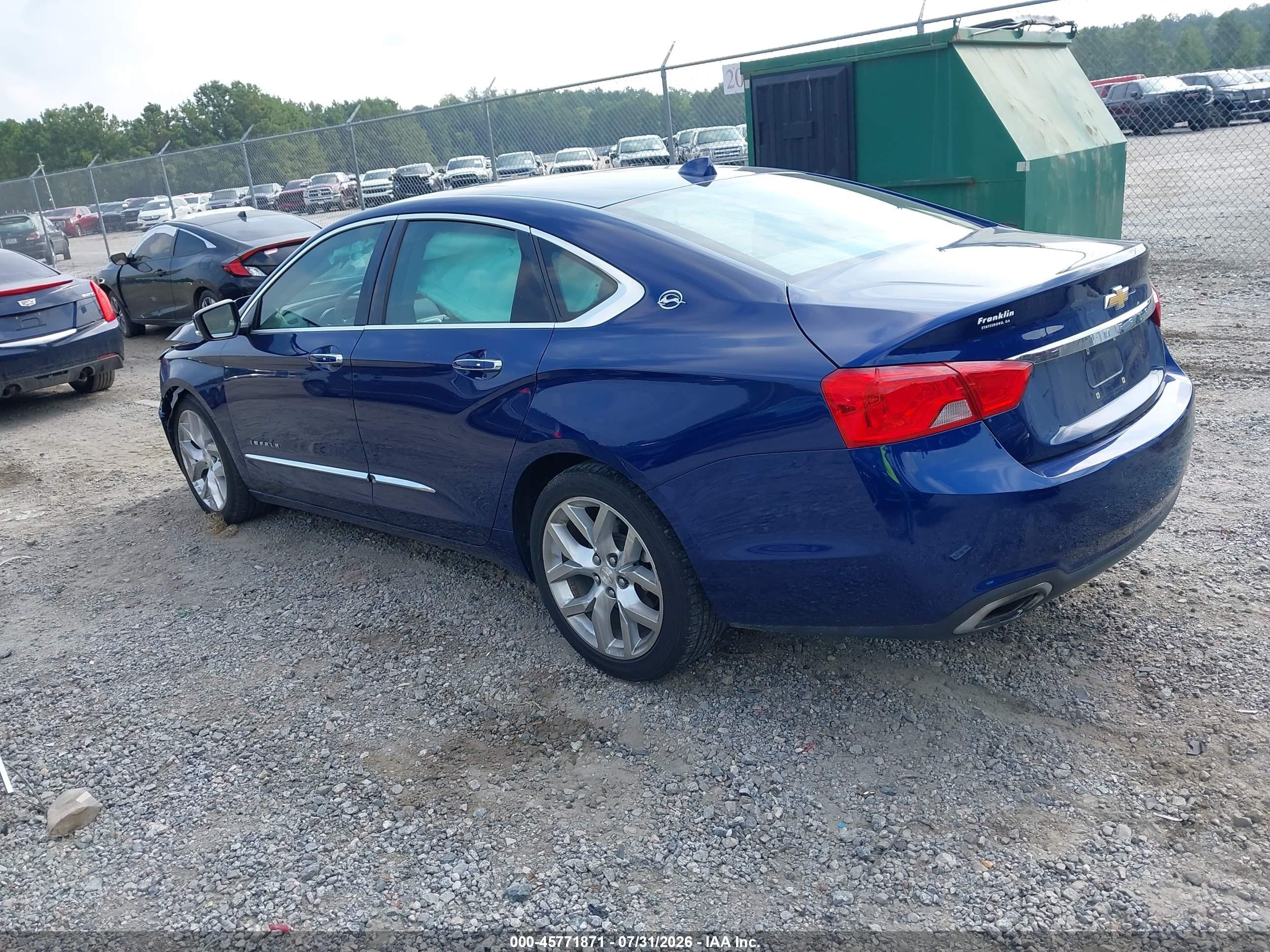 2014 Chevrolet Impala 2lz Blue vin: 1G1155S32EU147536