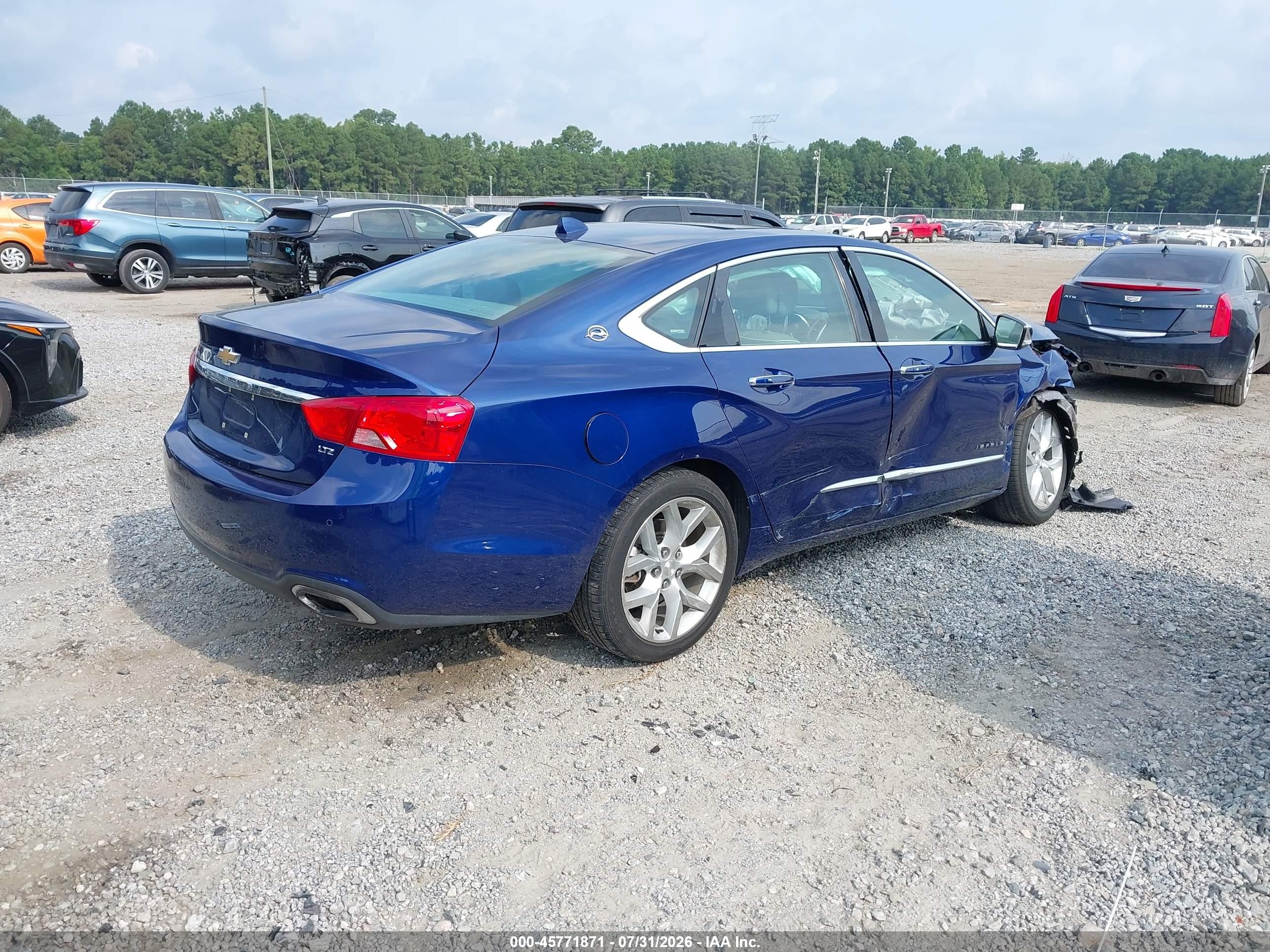 2014 Chevrolet Impala 2lz Blue vin: 1G1155S32EU147536