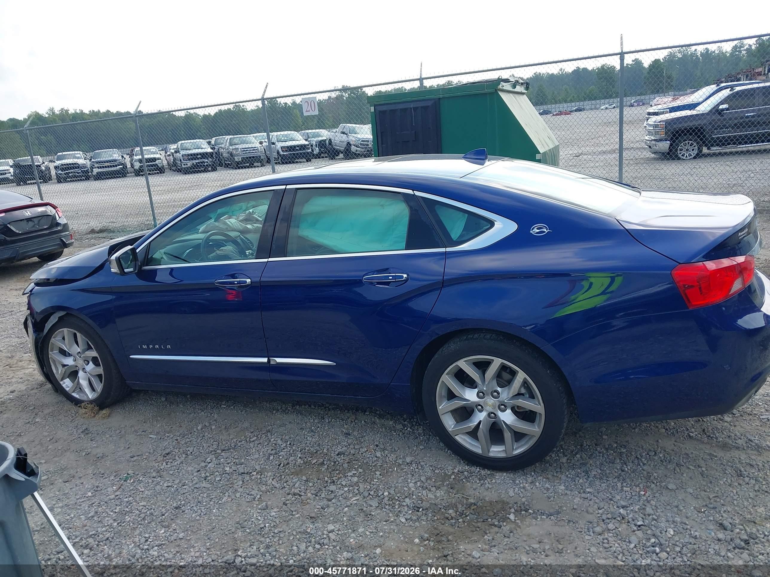 2014 Chevrolet Impala 2lz Blue vin: 1G1155S32EU147536