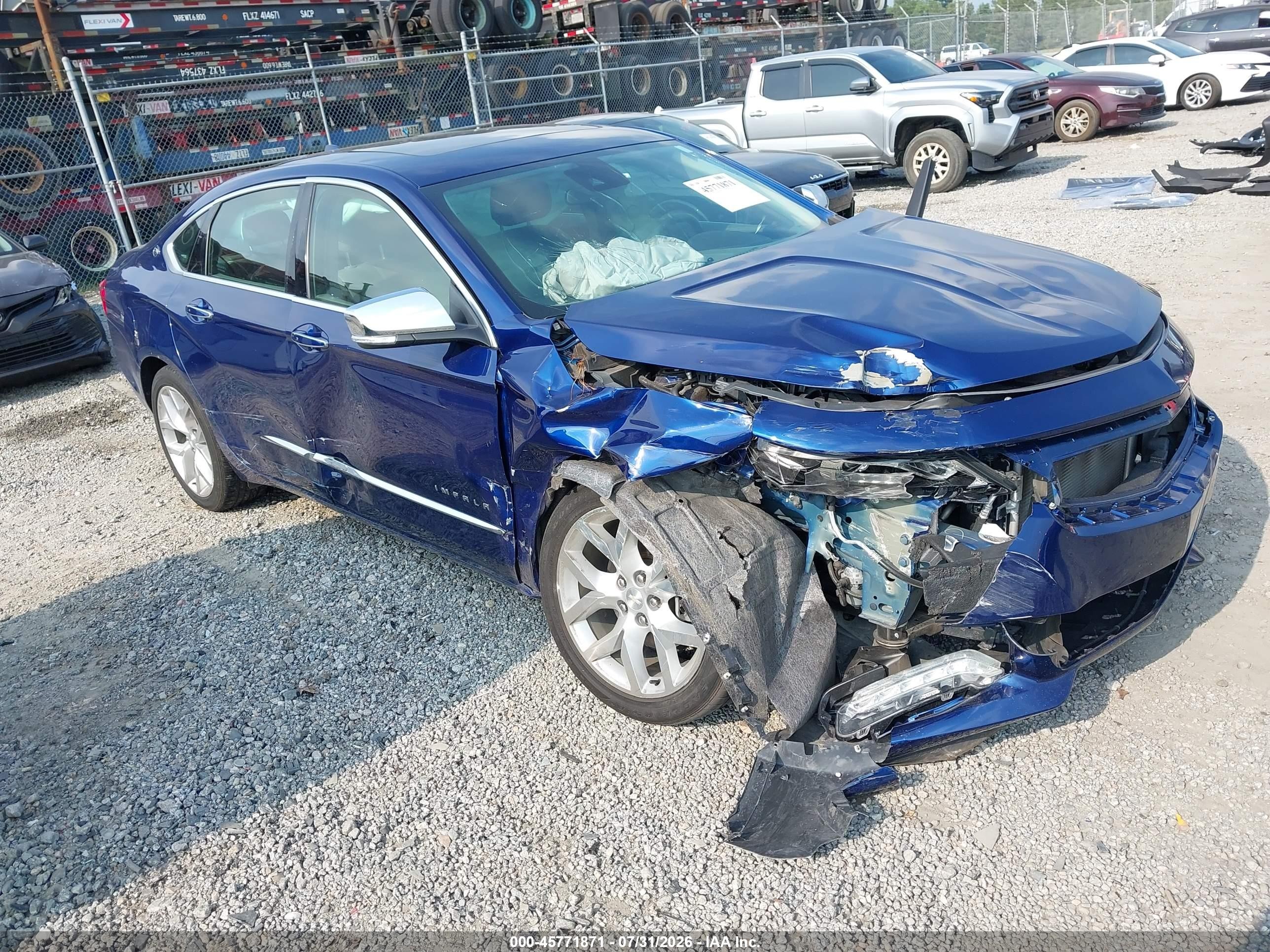 2014 Chevrolet Impala 2lz Blue vin: 1G1155S32EU147536