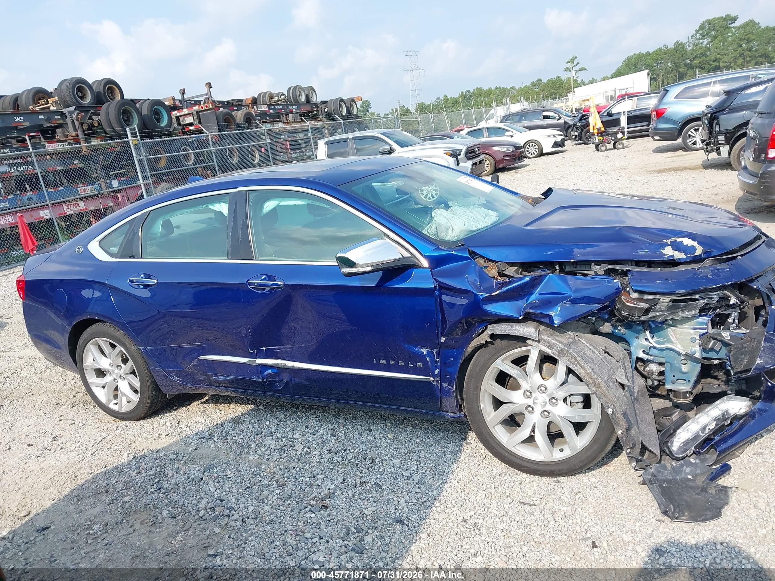 2014 Chevrolet Impala 2lz Blue vin: 1G1155S32EU147536