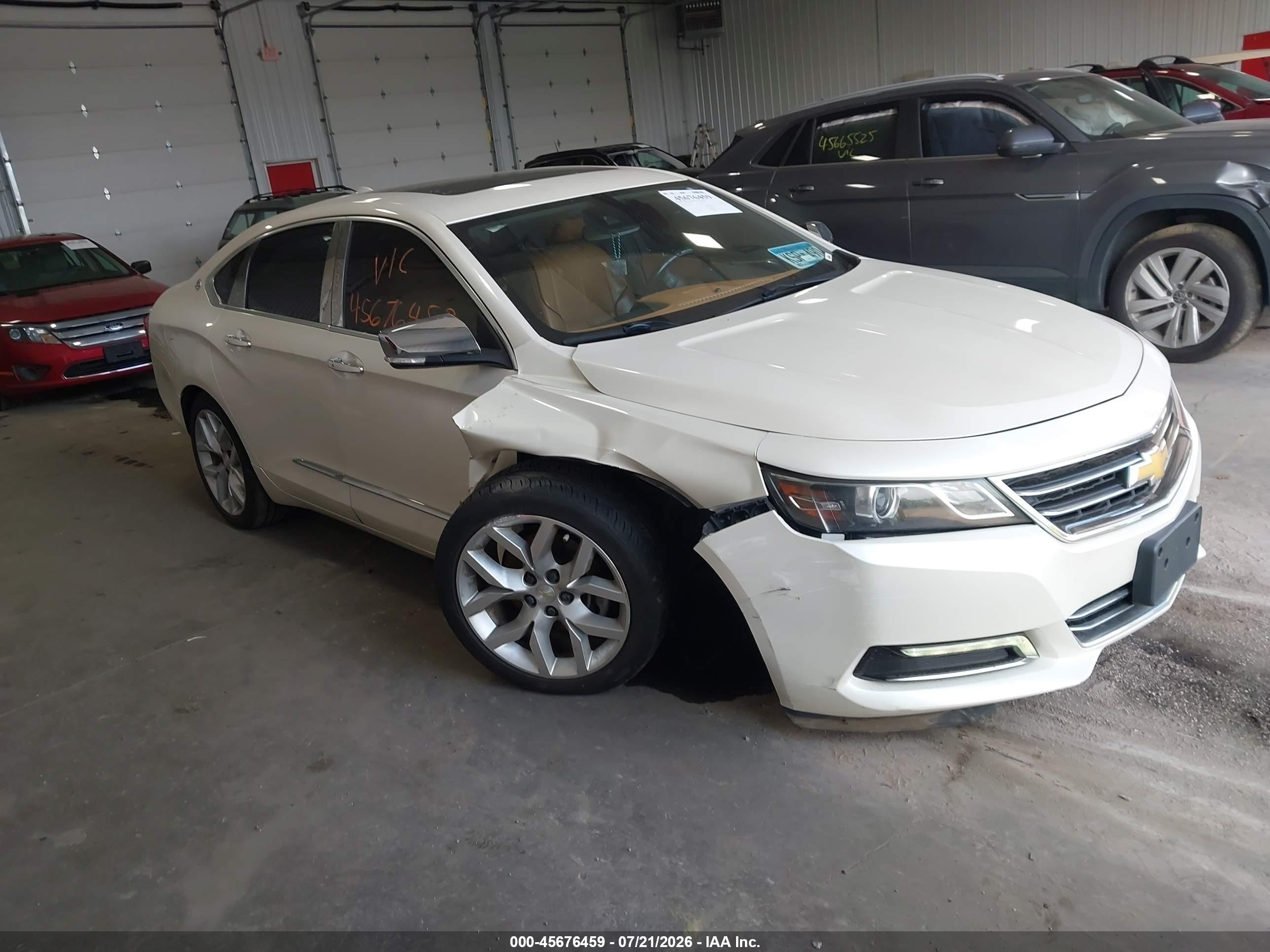2014 Chevrolet Impala 2lz White vin: 1G1155S34EU127417